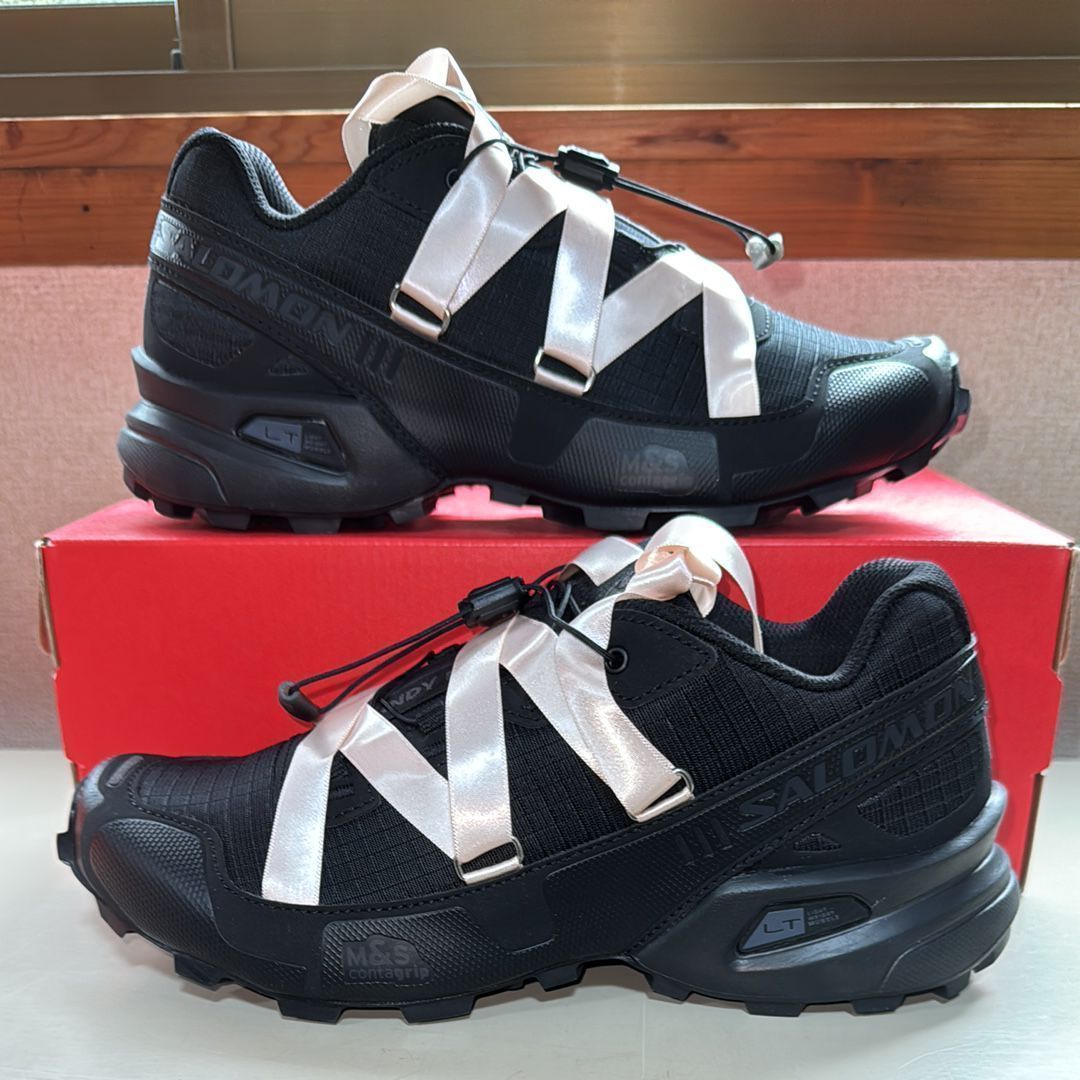 Sandy Liang × Salomon Women's Speedcross 3 Ribbon "Black/Cloud Pink"