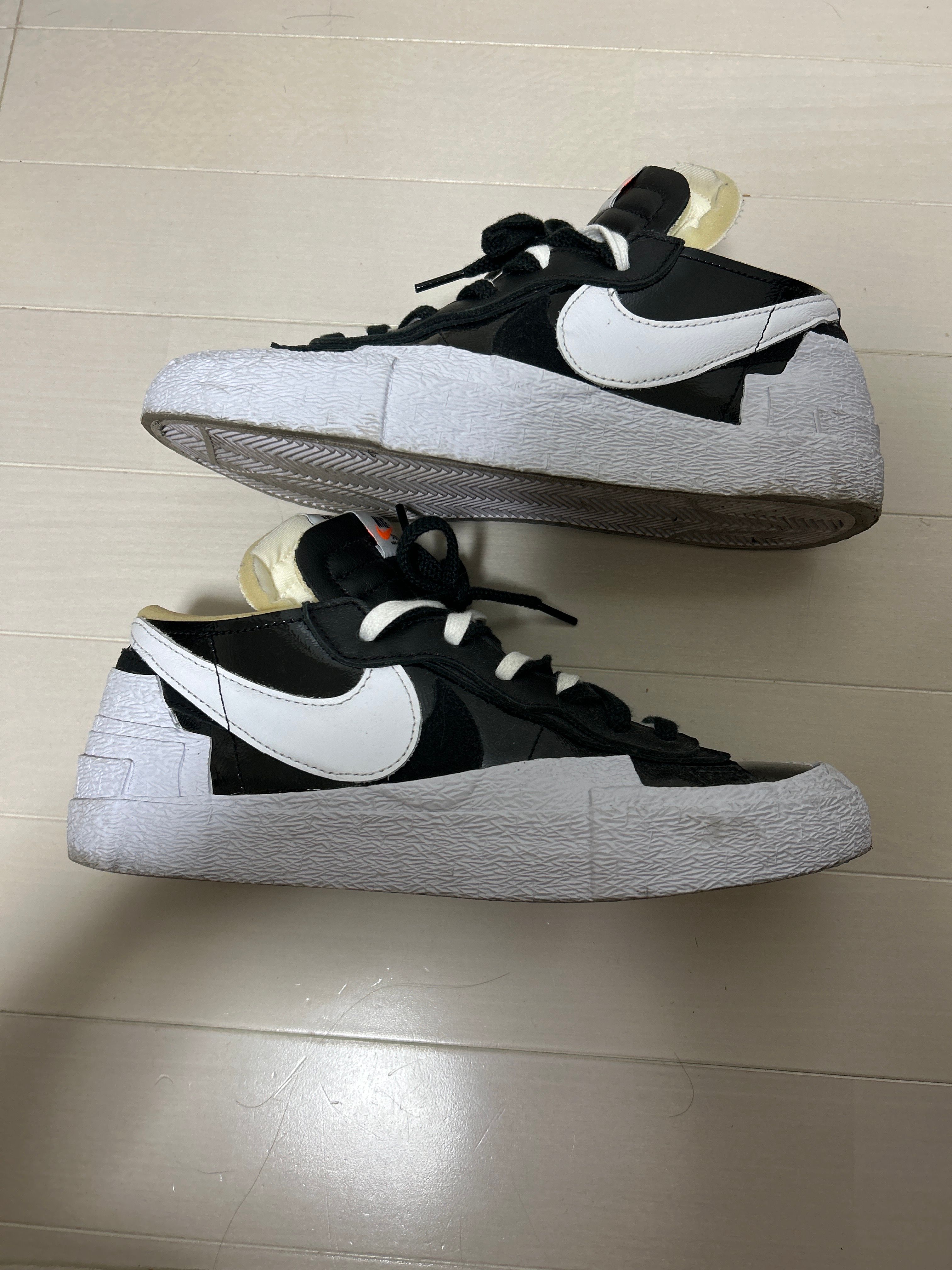 sacai × Nike Blazer Low "Black Patent Leather"