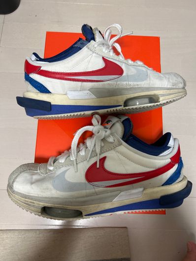 sacai × Nike Zoom Cortez "White and University Red"
