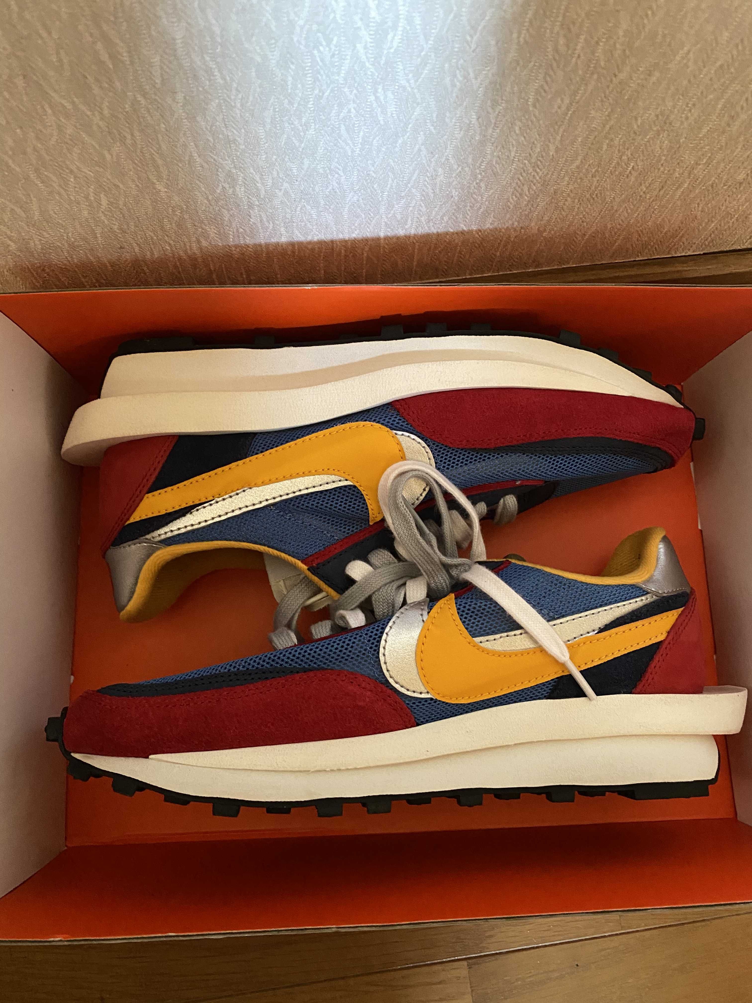 sacai × Nike LDV Waffle "Red/Blue"