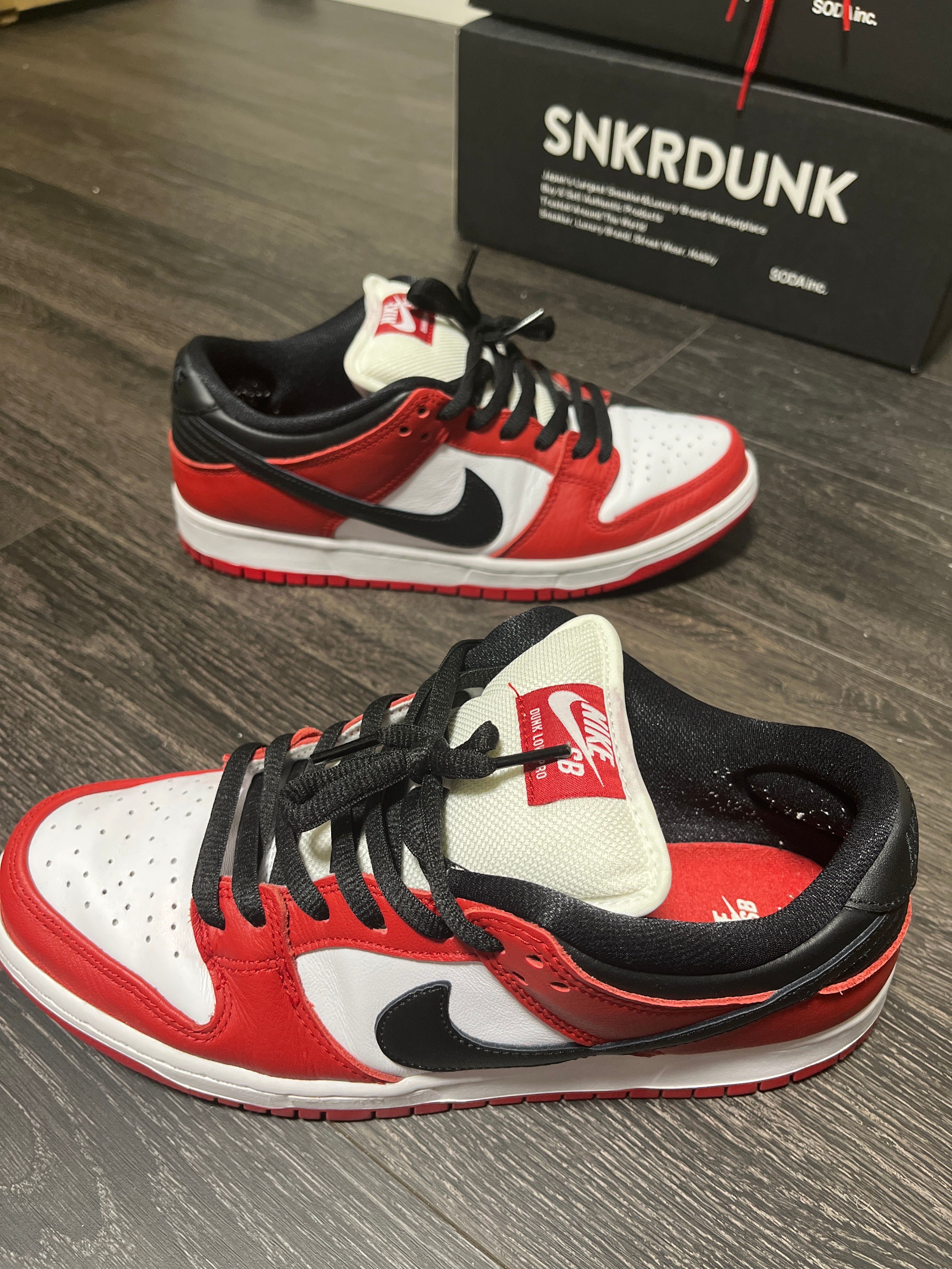 Nike SB Dunk Low Pro "J-Pack Chicago/Varsity Red and White"