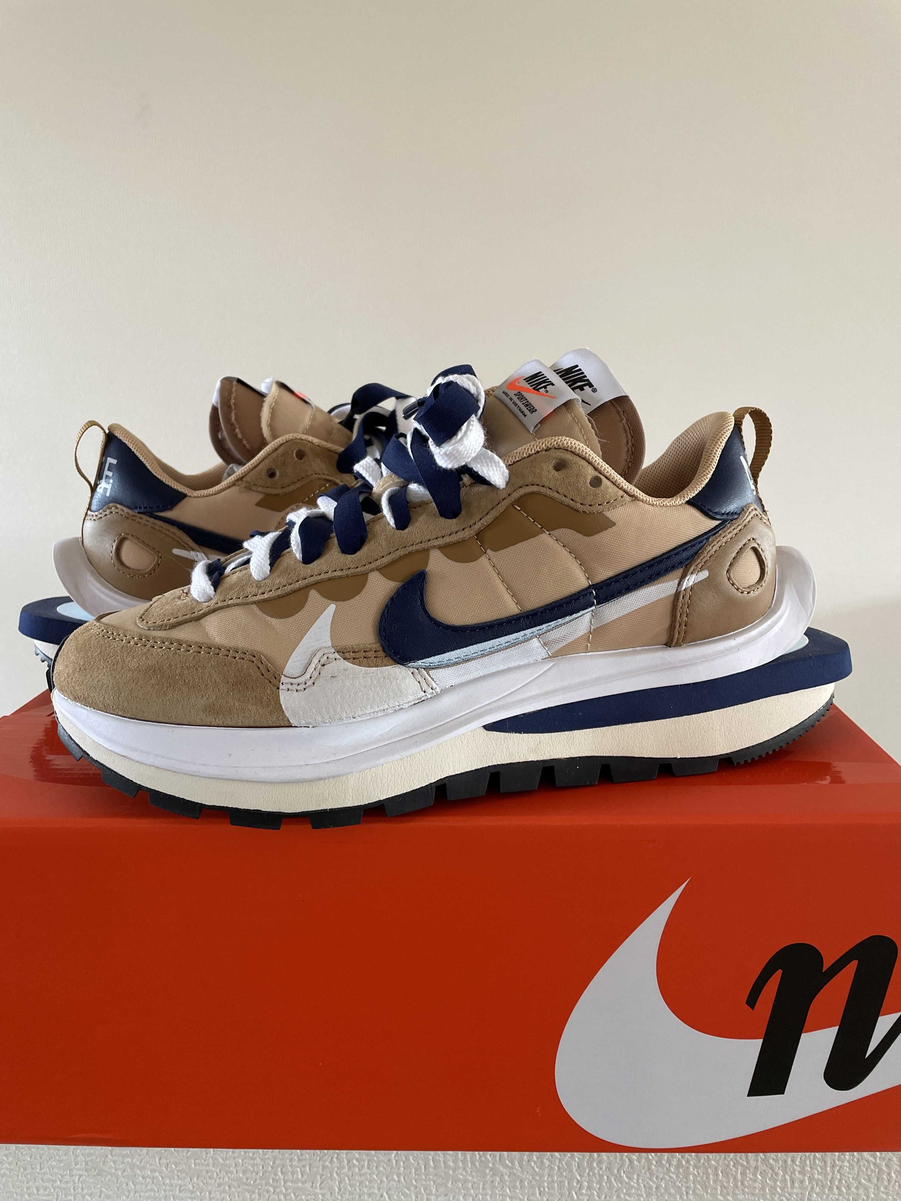 Sacai × Nike Vapor Waffle "Sesame And Blue Void"