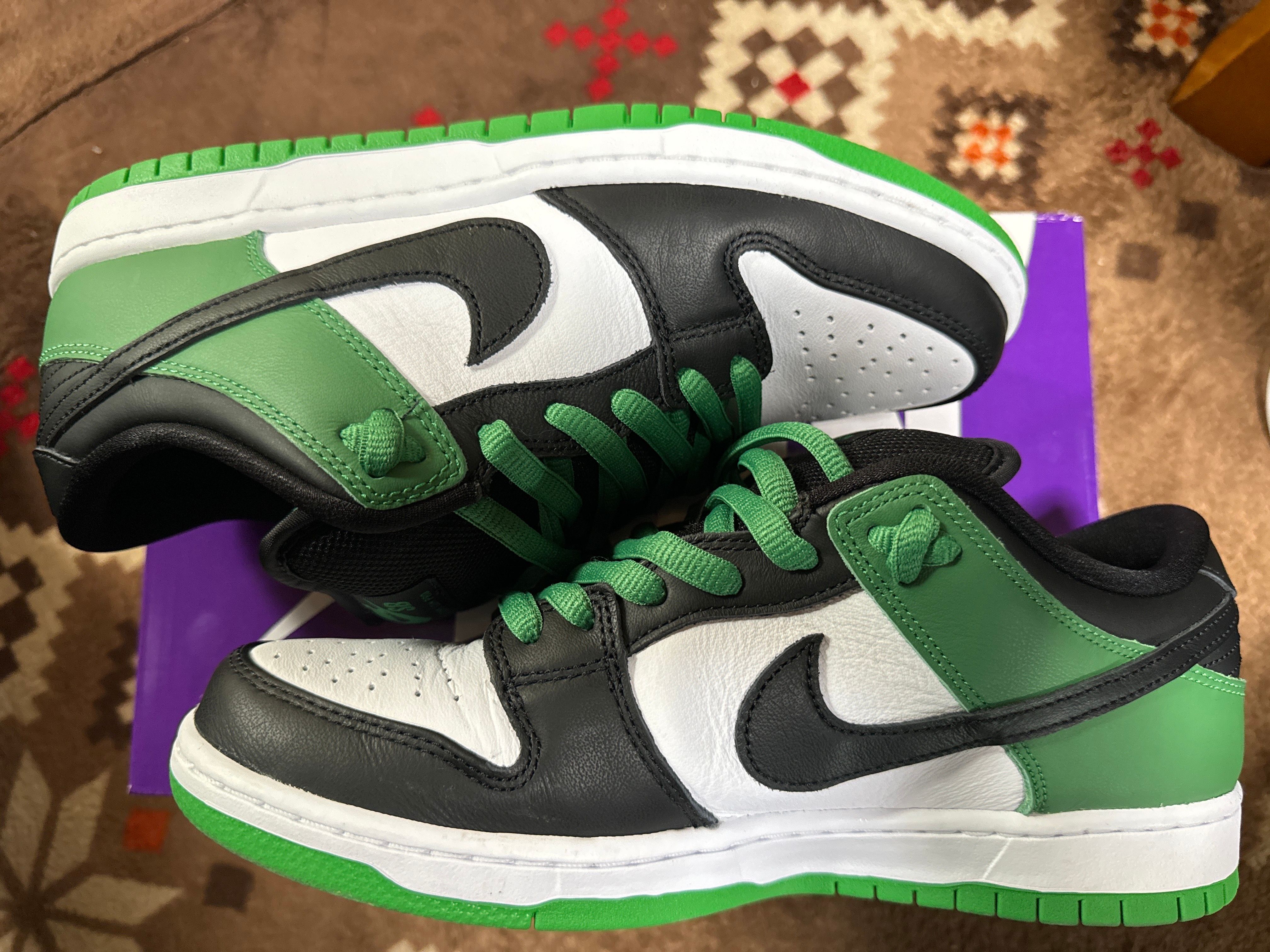 Nike SB Dunk Low Pro "Black and Classic Green"