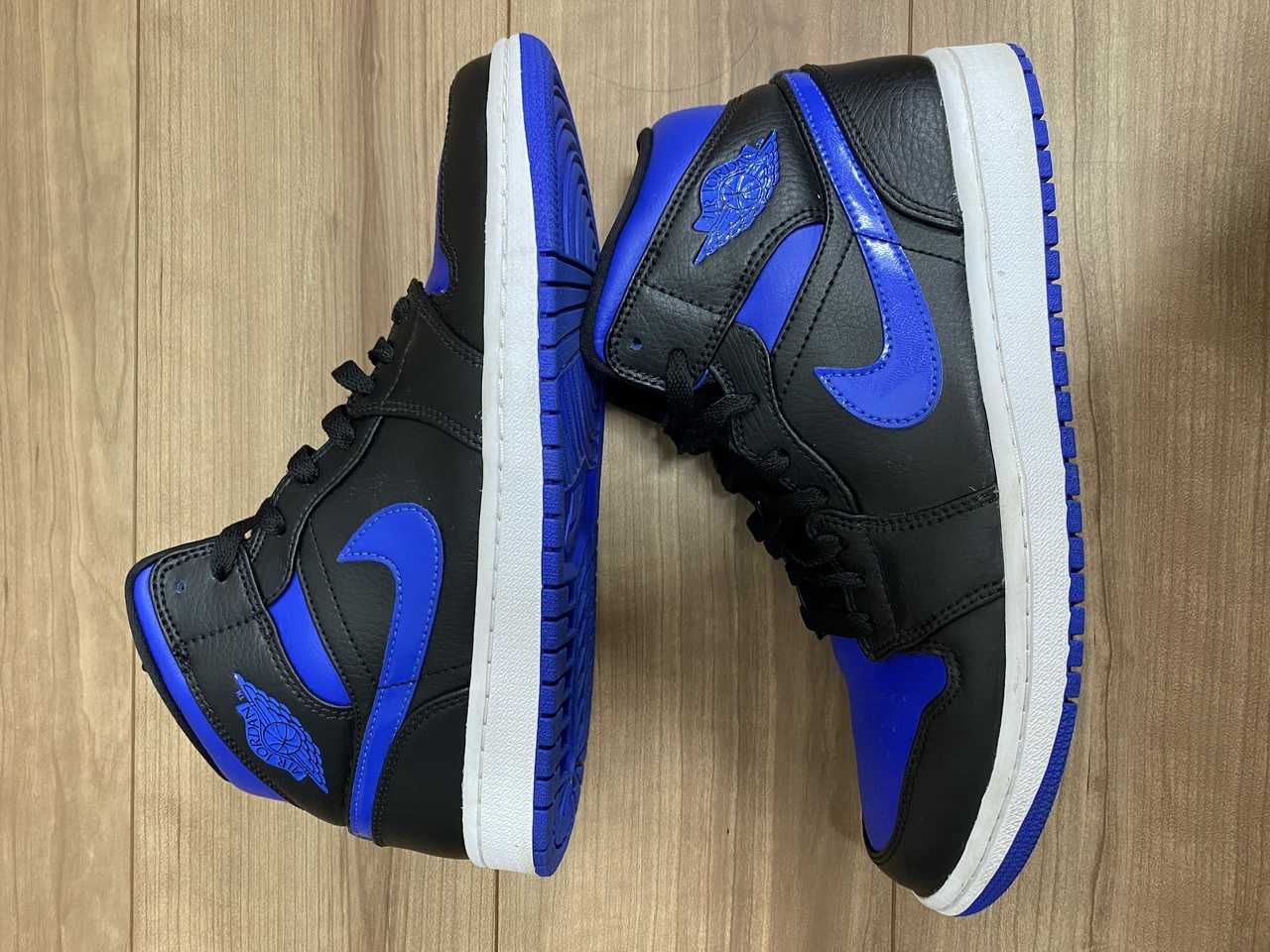 NIKE AIR JORDAN 1 MID "BLACK/BLUE"