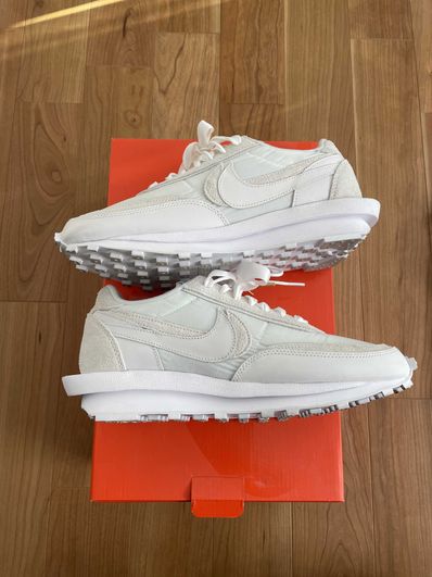 sacai × Nike LDV Waffle "Triple White"