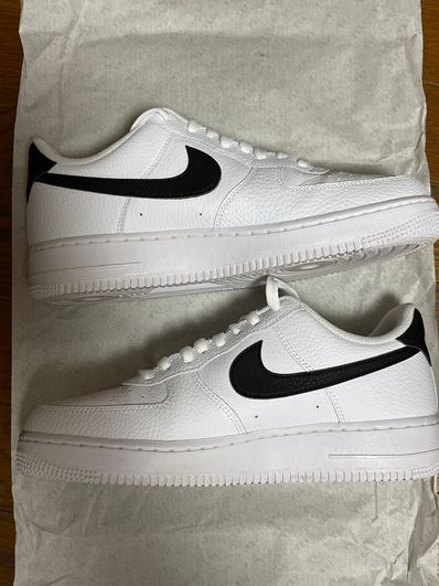 Nike Air Force 1 Low '07 "White Black Pebbled Leather"