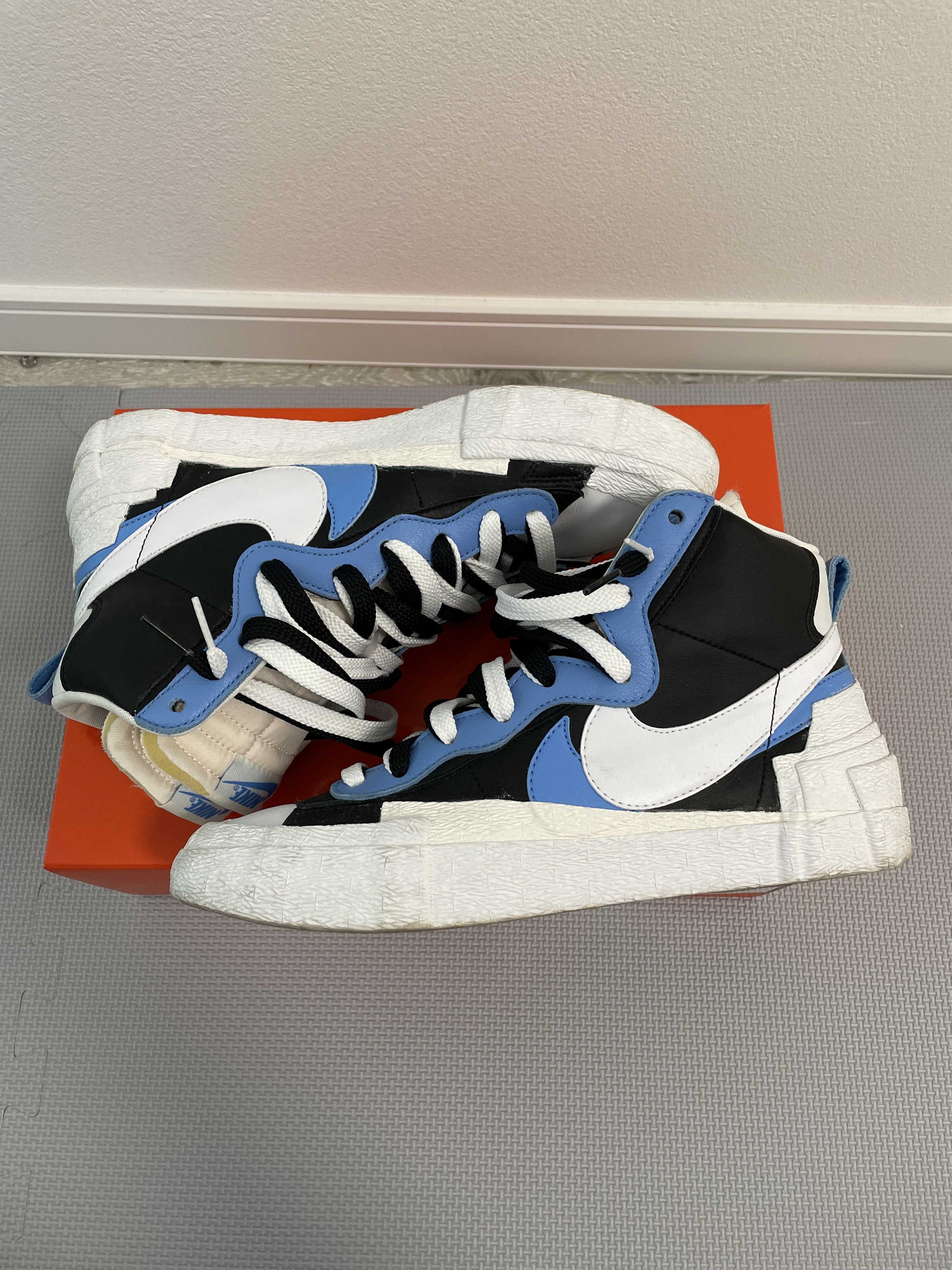 sacai × NIKE BLAZER MID "BLACK / BLUE"