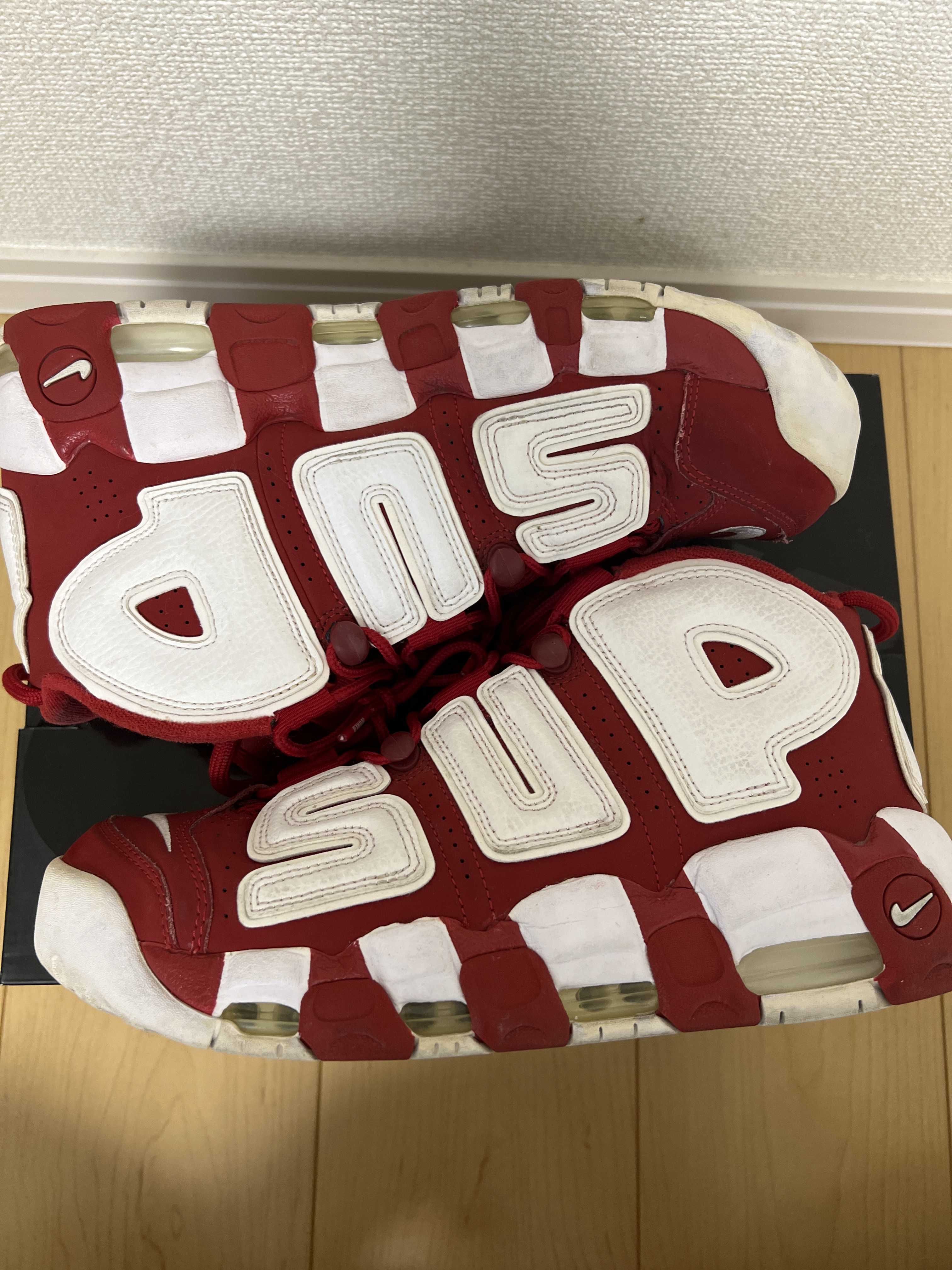 Supreme × Nike Air More Uptempo "White/Red"