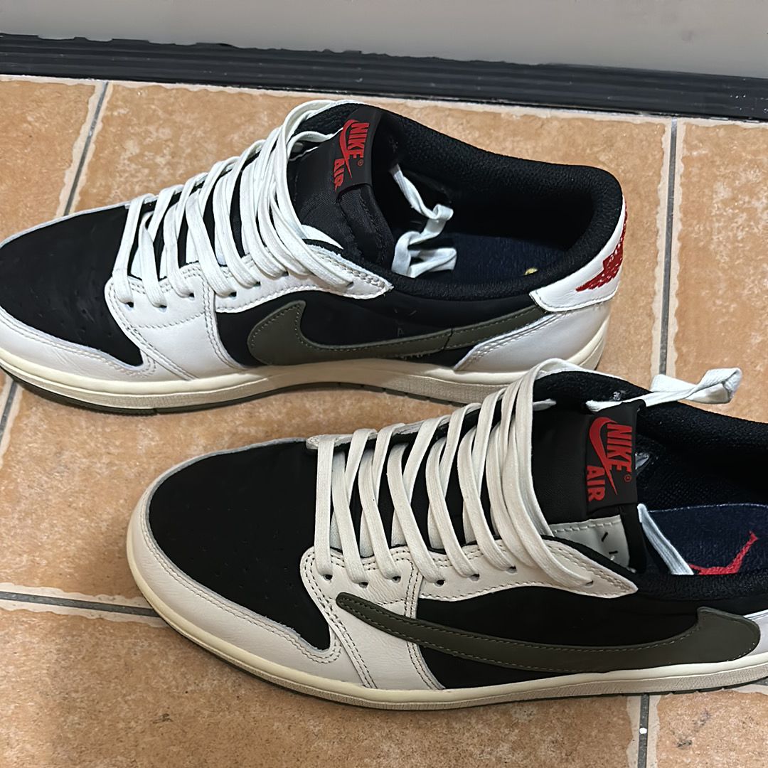 Travis Scott × Nike Women's Air Jordan 1 Low OG "Medium Olive"