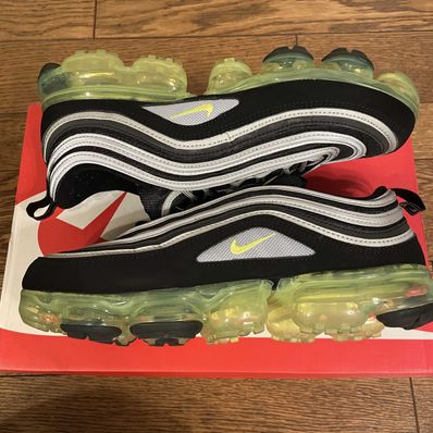 Nike Air Vapormax '97 "Black/Volt-Metallic Silver"