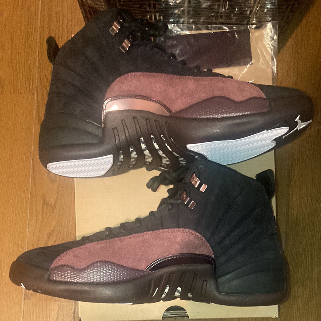 A Ma Maniere × Nike Women's Air Jordan 12 "Black and Burgundy Crush"