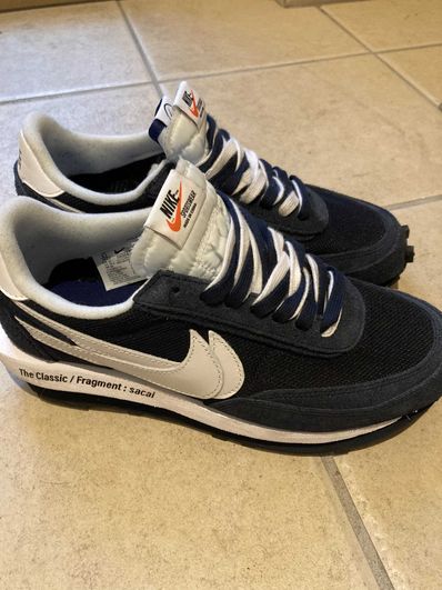 Fragment × sacai × Nike LD Waffle "Blackended Blue"