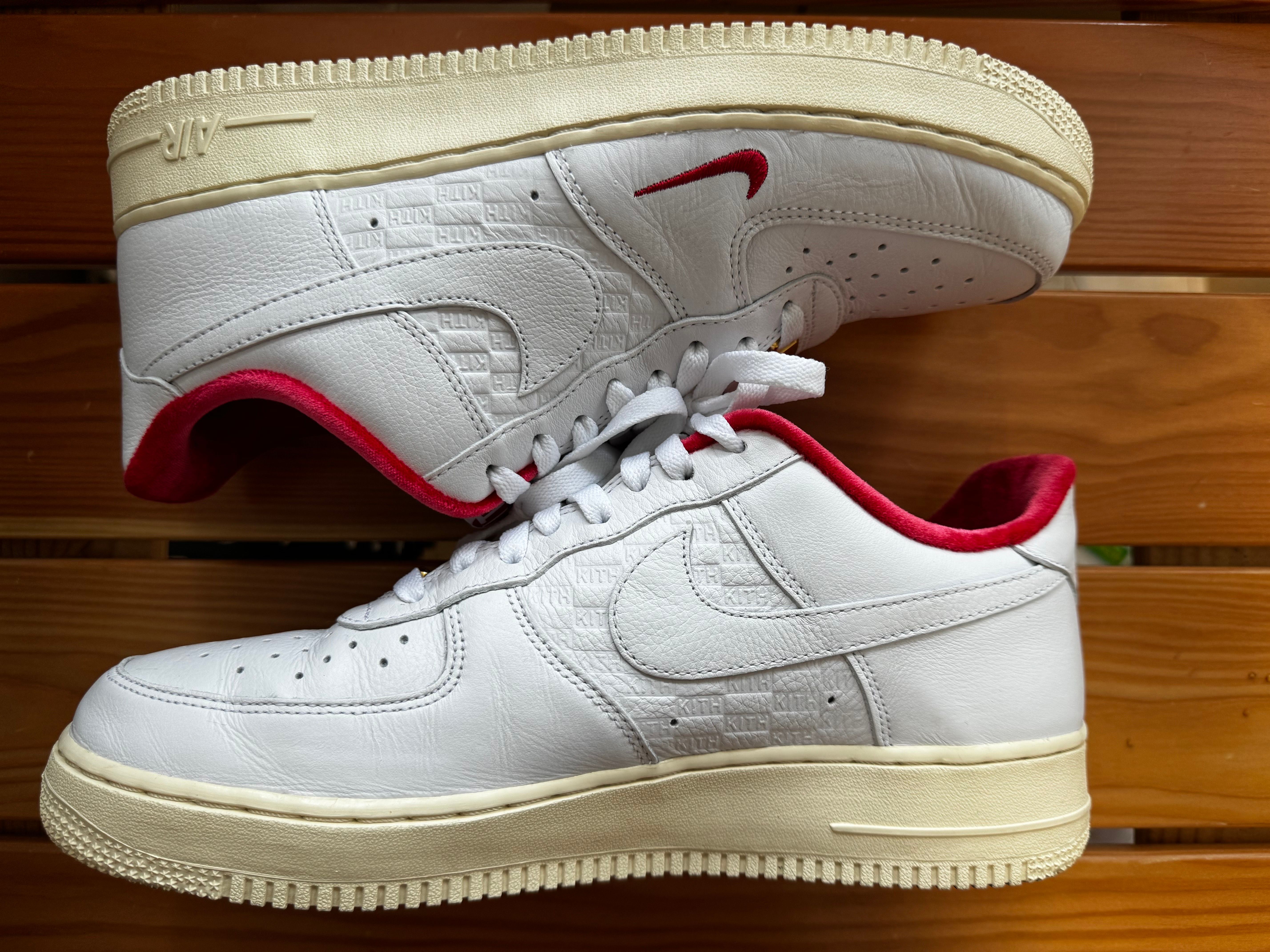 KITH × Nike Air Force 1 Low "White/Red"