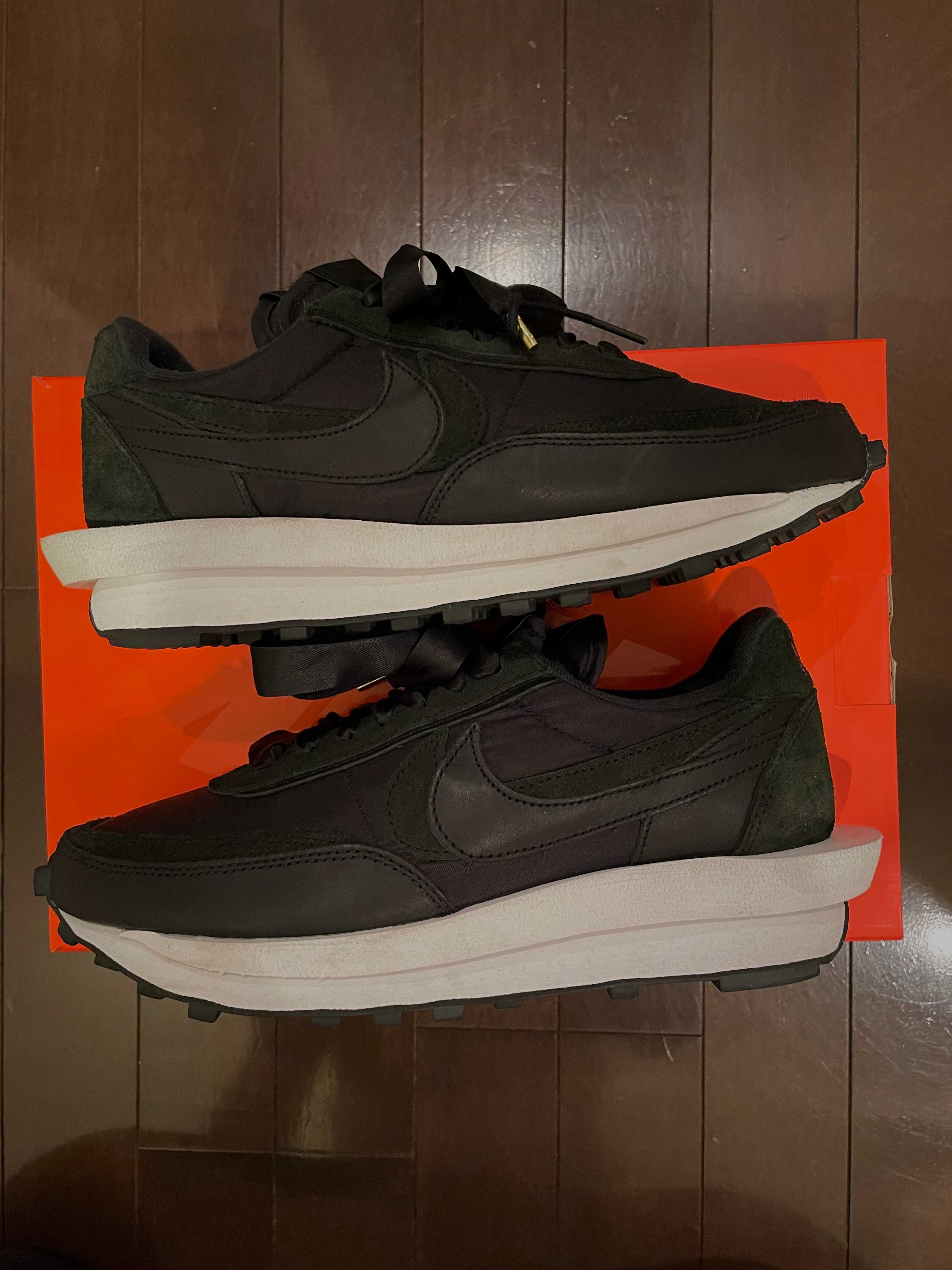 sacai × Nike LDV Waffle "Triple Black"