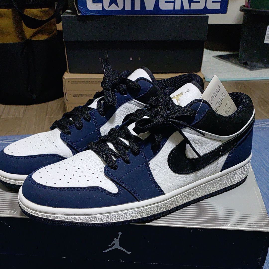Nike Air Jordan 1 RETRO Low "White/Midnight Navy"