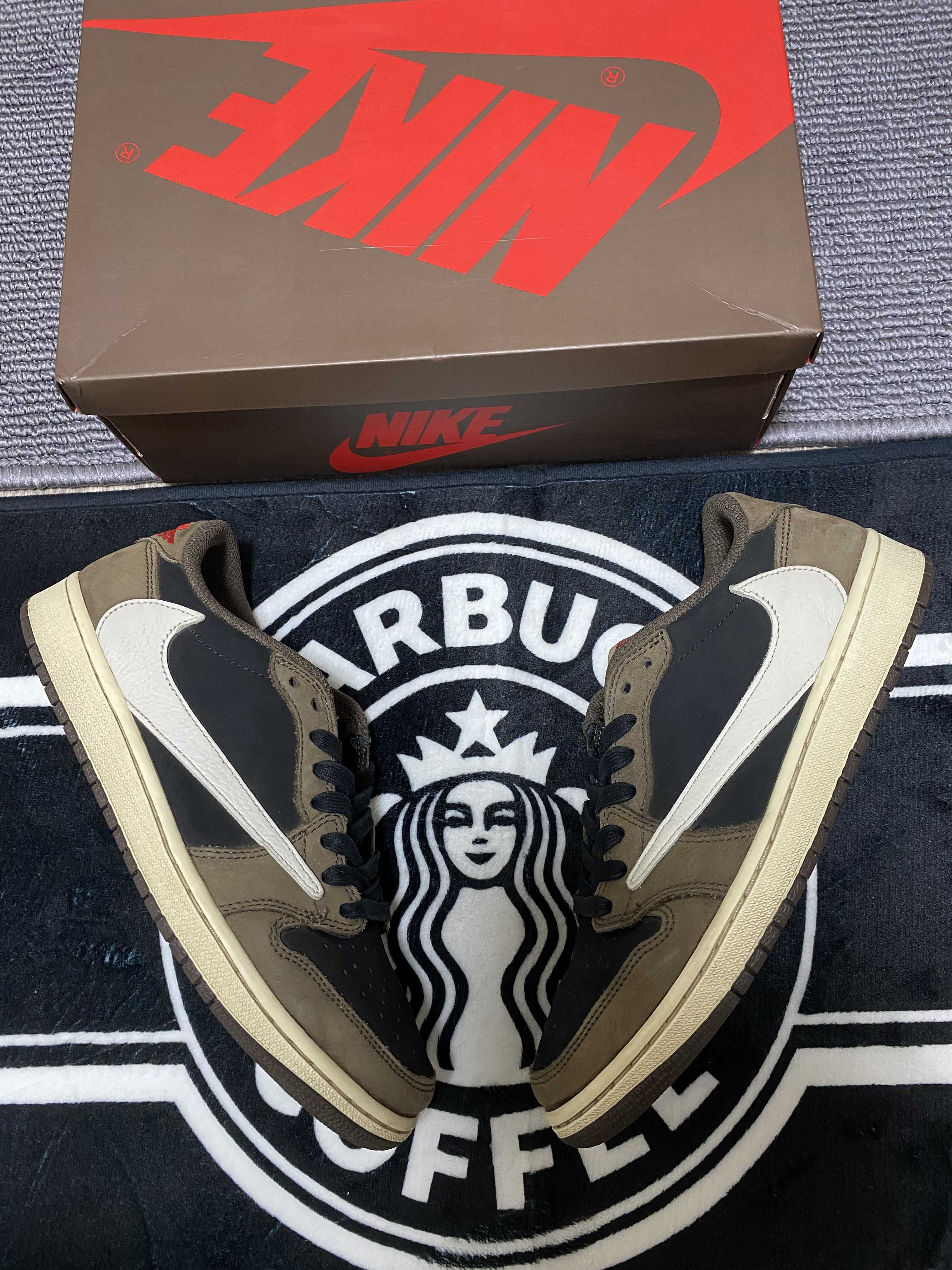 Travis Scott × Nike Air Jordan 1 Low OG SP-T  "Black/Dark Mocha"