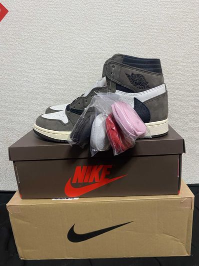 Travis Scott × Nike Air Jordan 1 Retro High OG TS SP "Sail/Dark Mocha"