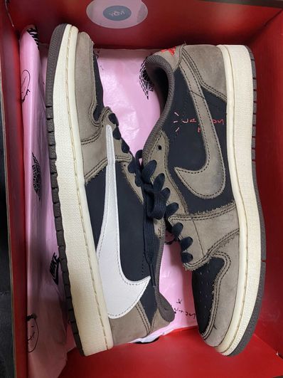 Travis Scott × Nike Air Jordan 1 Low OG SP-T "Black/Dark Mocha"