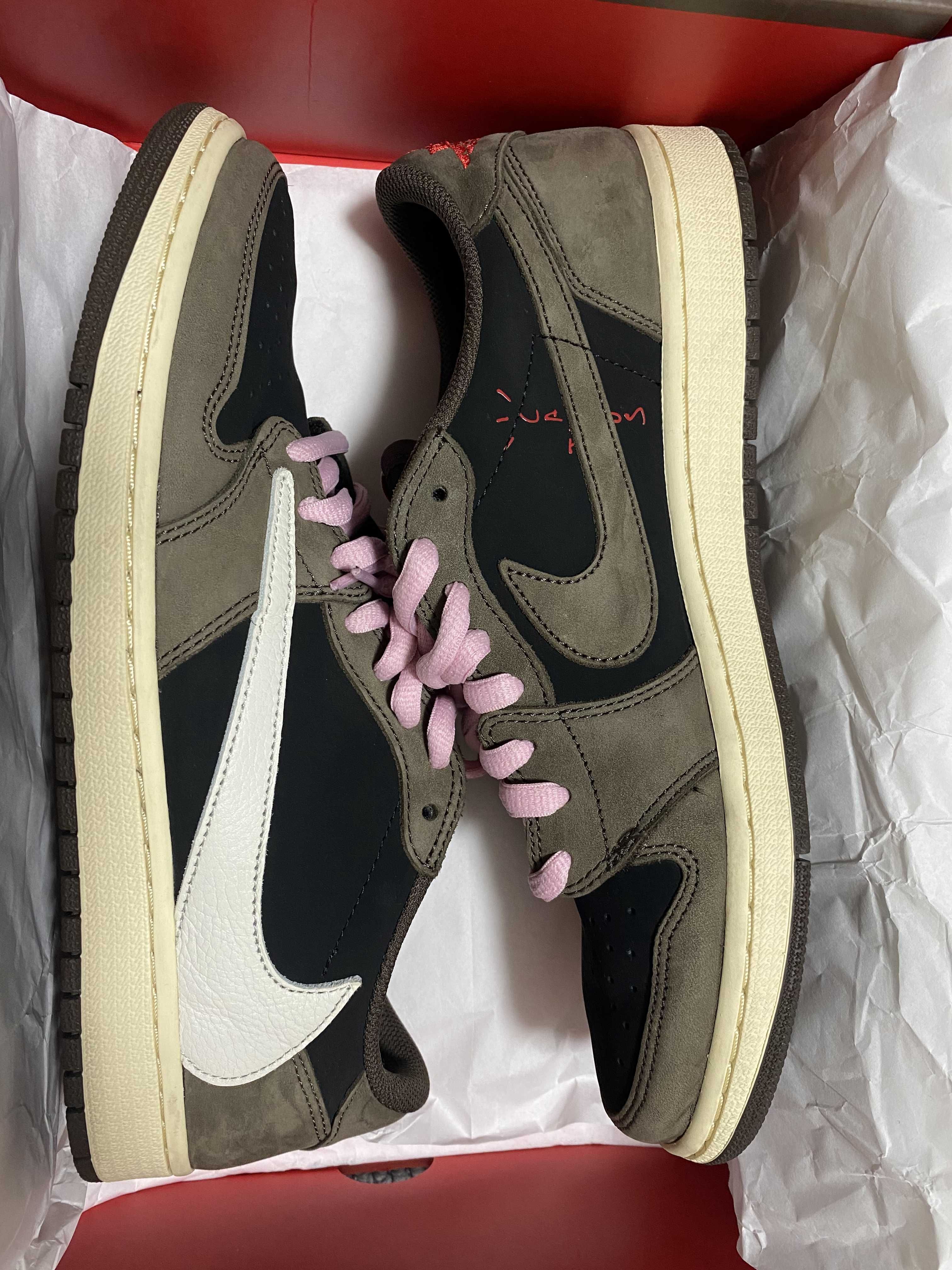 Travis Scott × Nike Air Jordan 1 Low OG SP-T "Black/Dark Mocha"