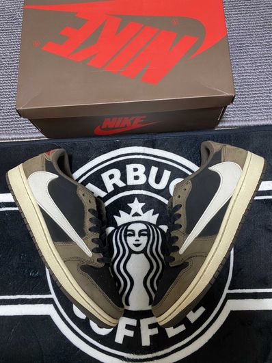 Travis Scott × Nike Air Jordan 1 Low OG SP-T "Black/Dark Mocha"