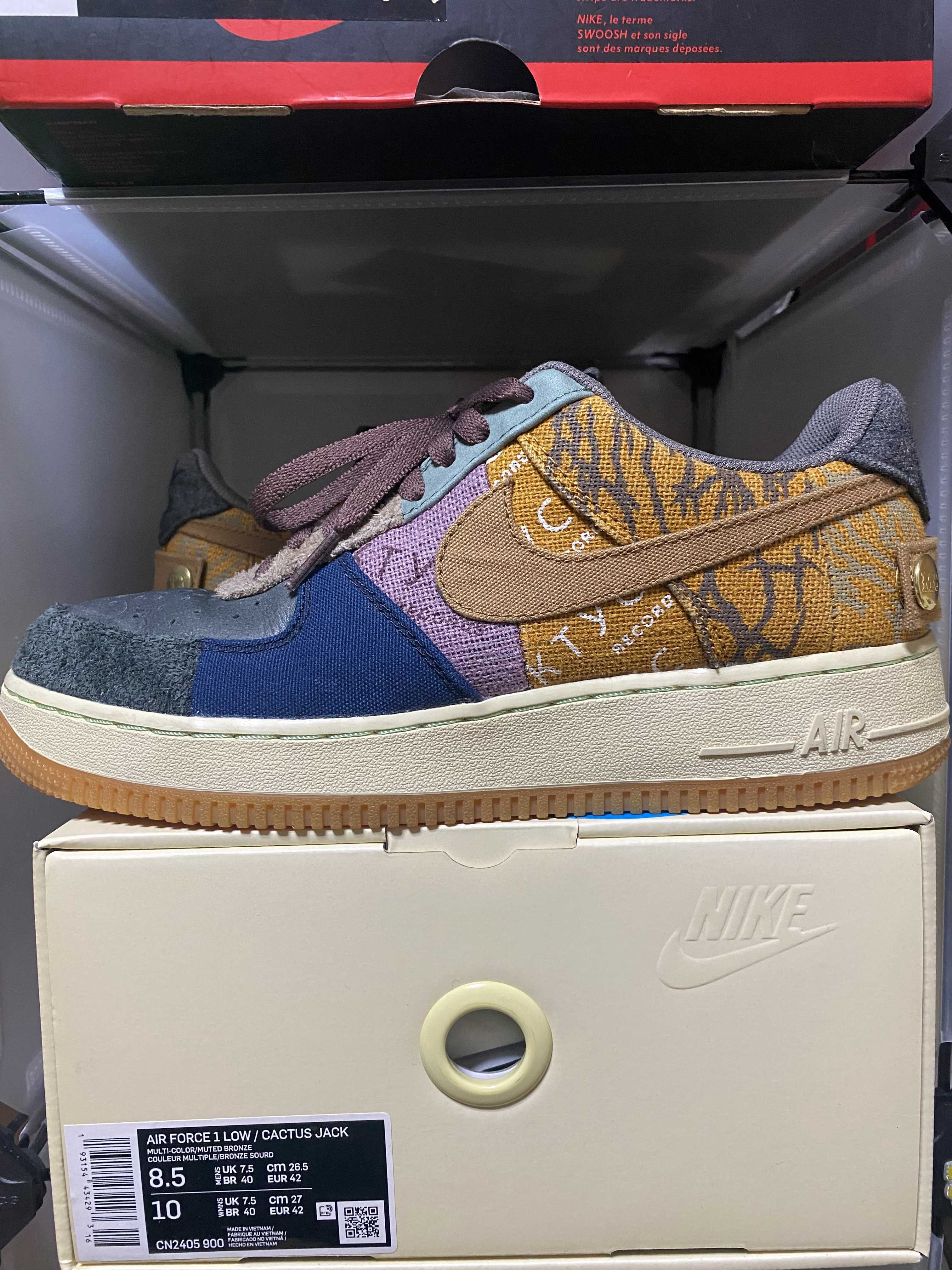 Travis Scott × Nike Air Force 1 Low Cactus Jack "Multi Color"