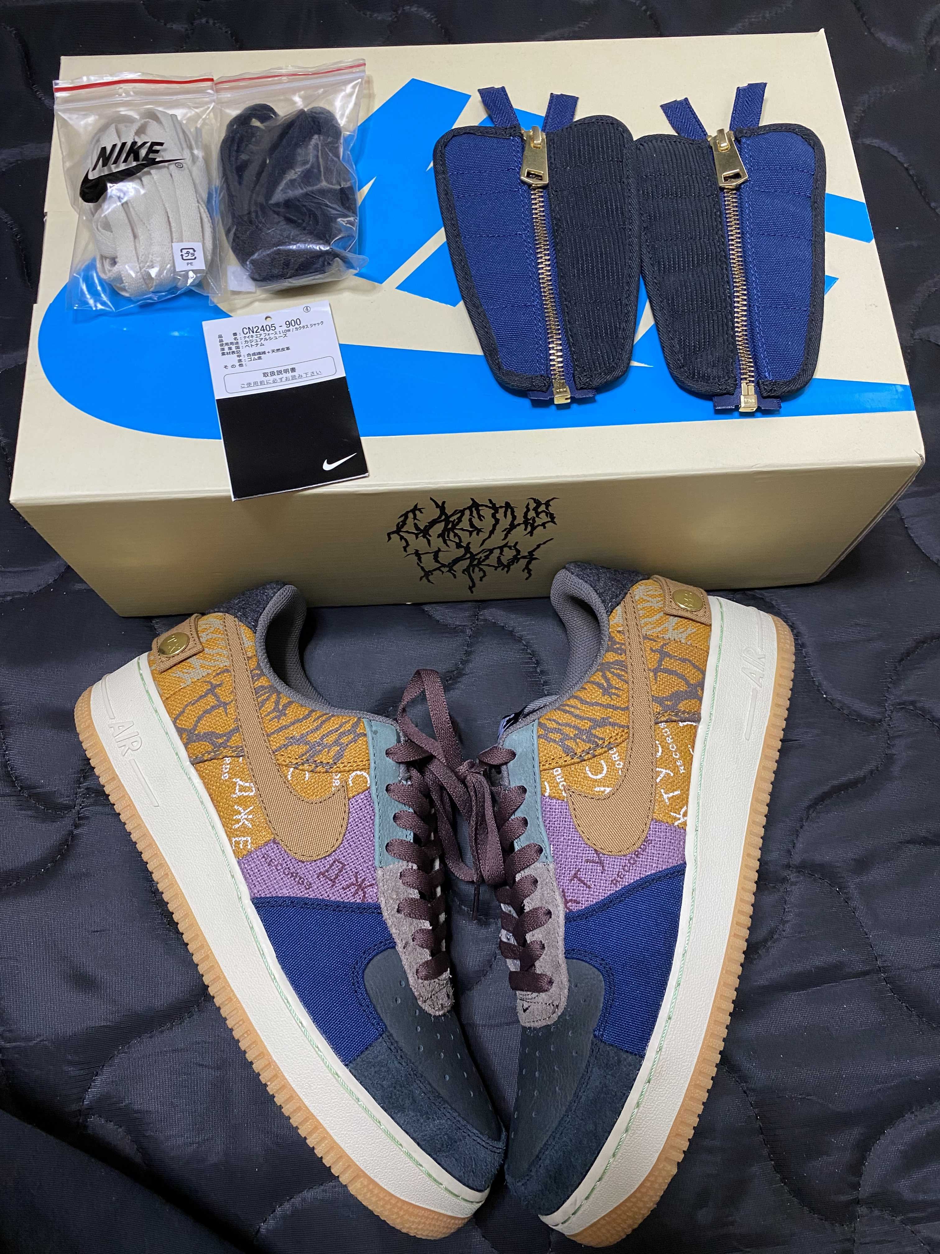 Travis Scott × Nike Air Force 1 Low Cactus Jack "Multi Color"