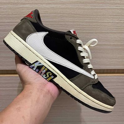 Travis Scott × Nike Air Jordan 1 Low OG SP-T "Black/Dark Mocha"