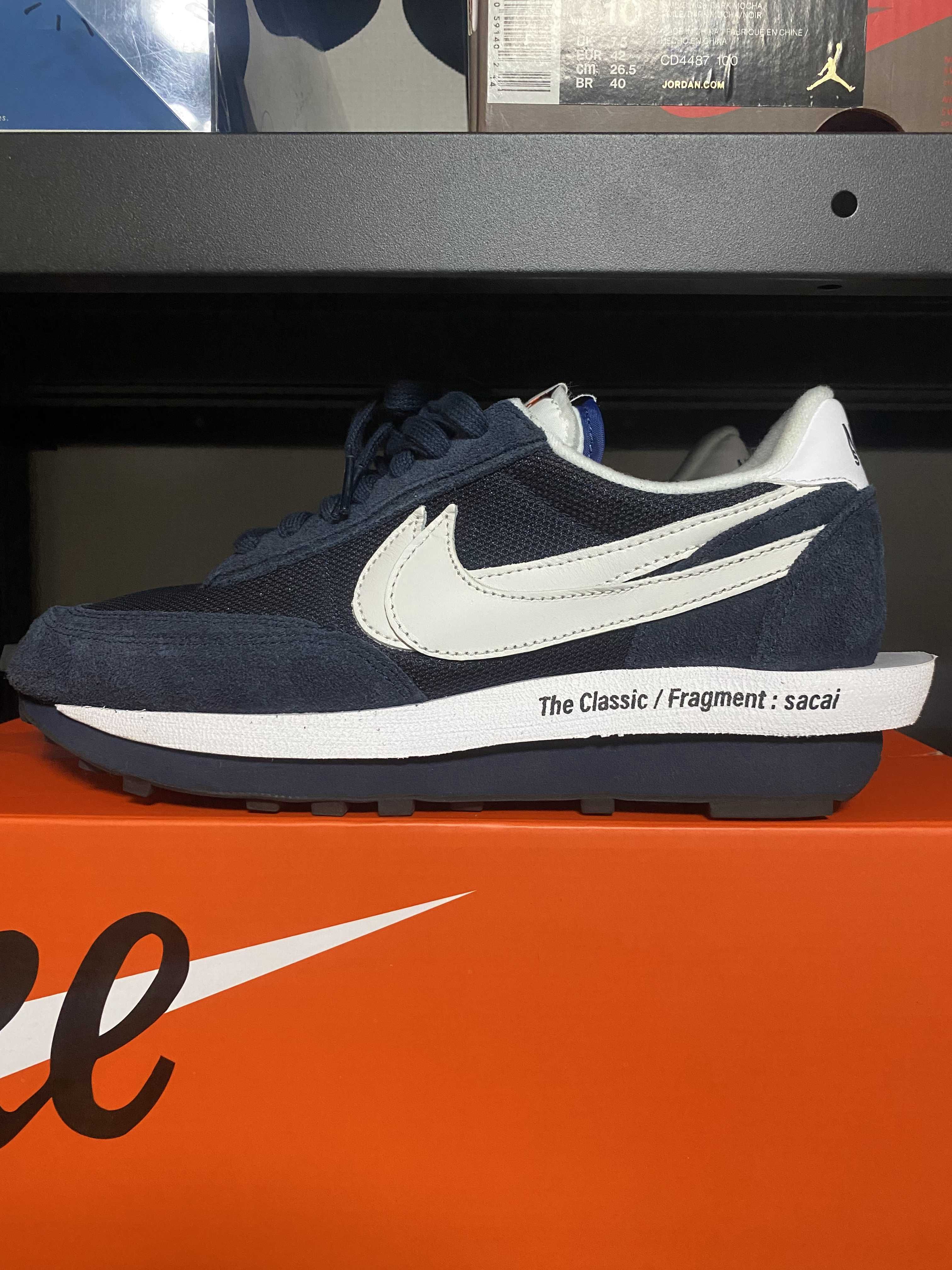 Fragment × sacai × Nike LD Waffle "Blackended Blue"