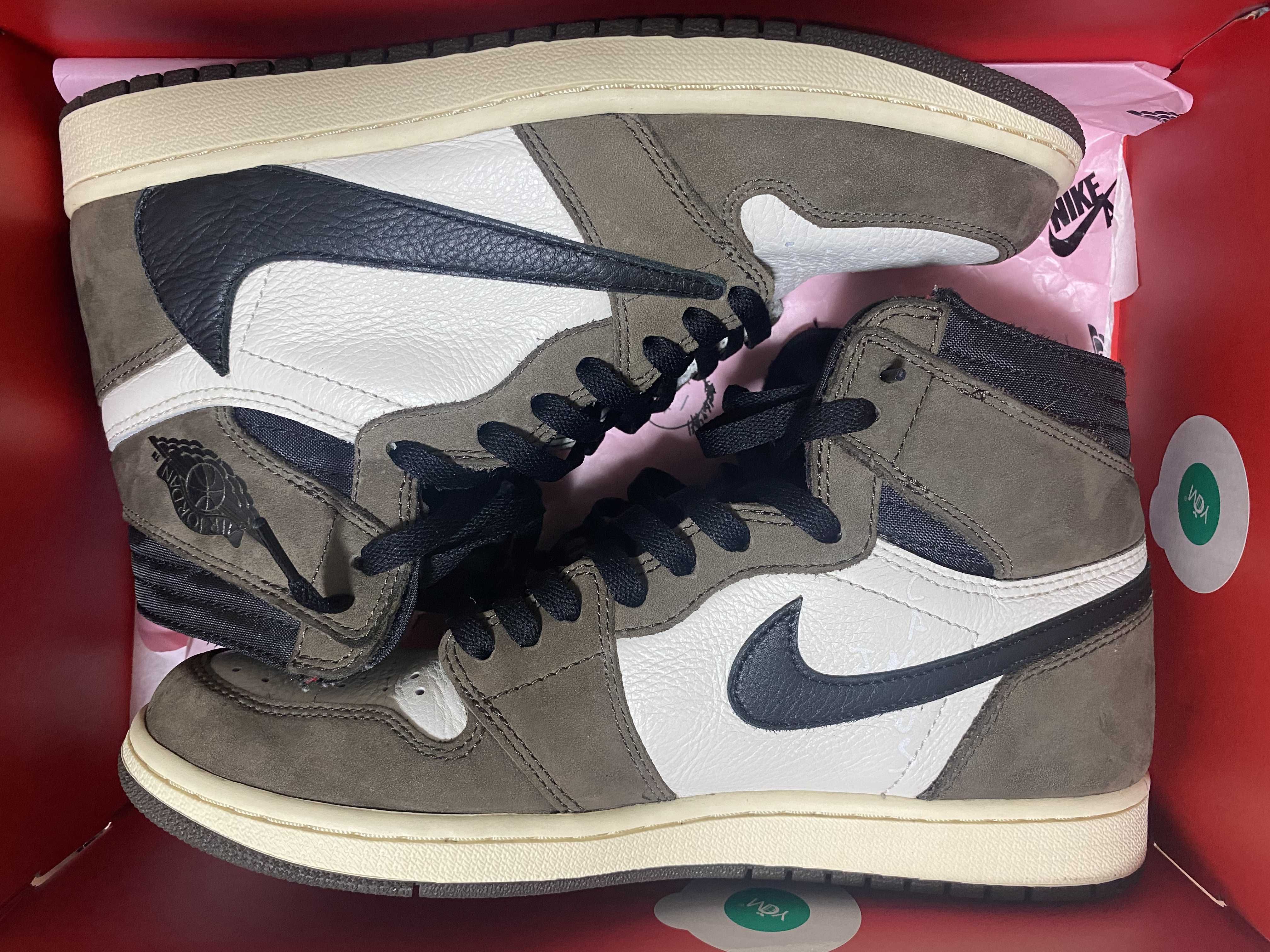 Travis Scott × Nike Air Jordan 1 Retro High OG TS SP "Sail/Dark Mocha"