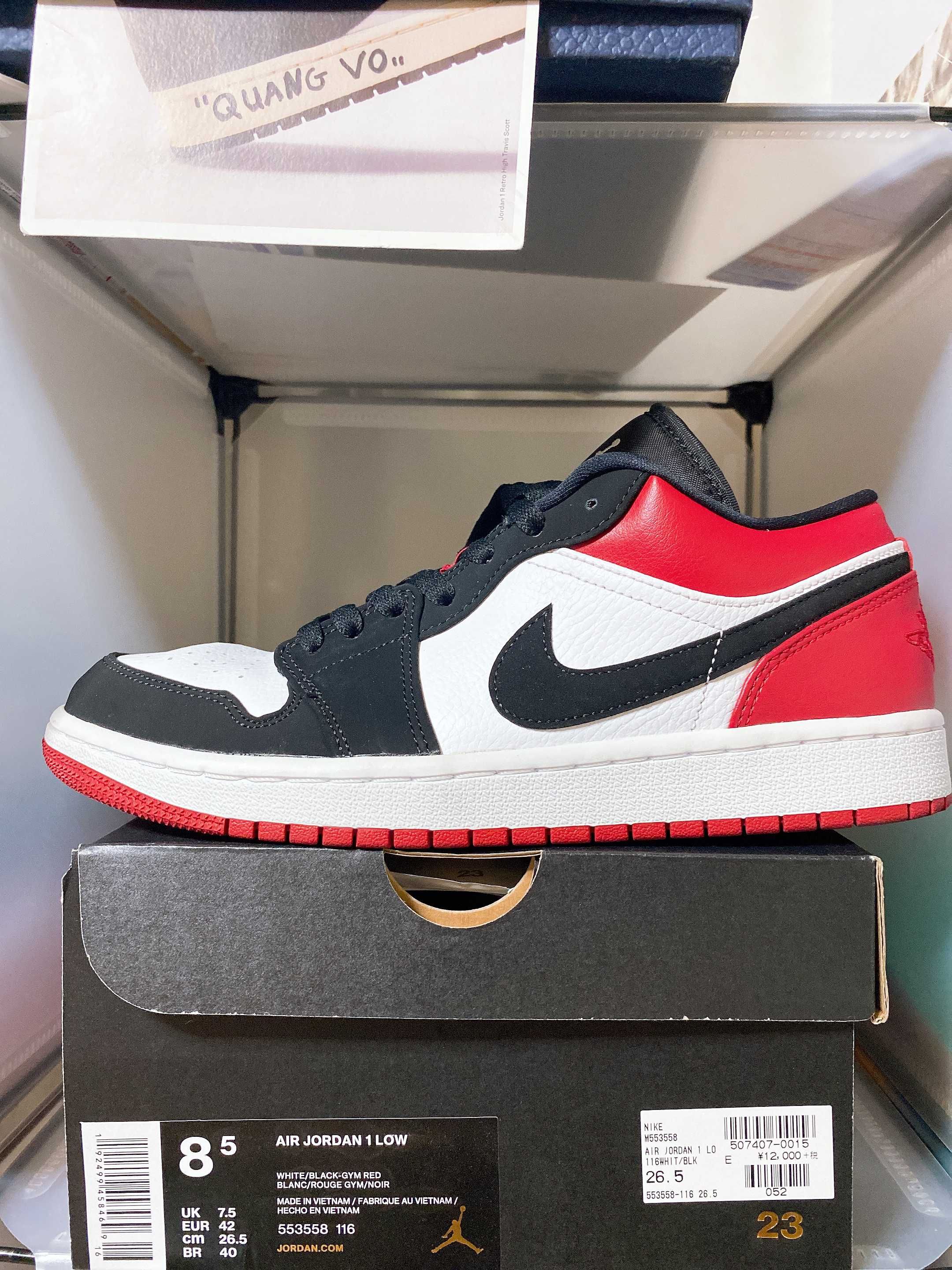 Nike Air Jordan 1 Low "Black Toe"