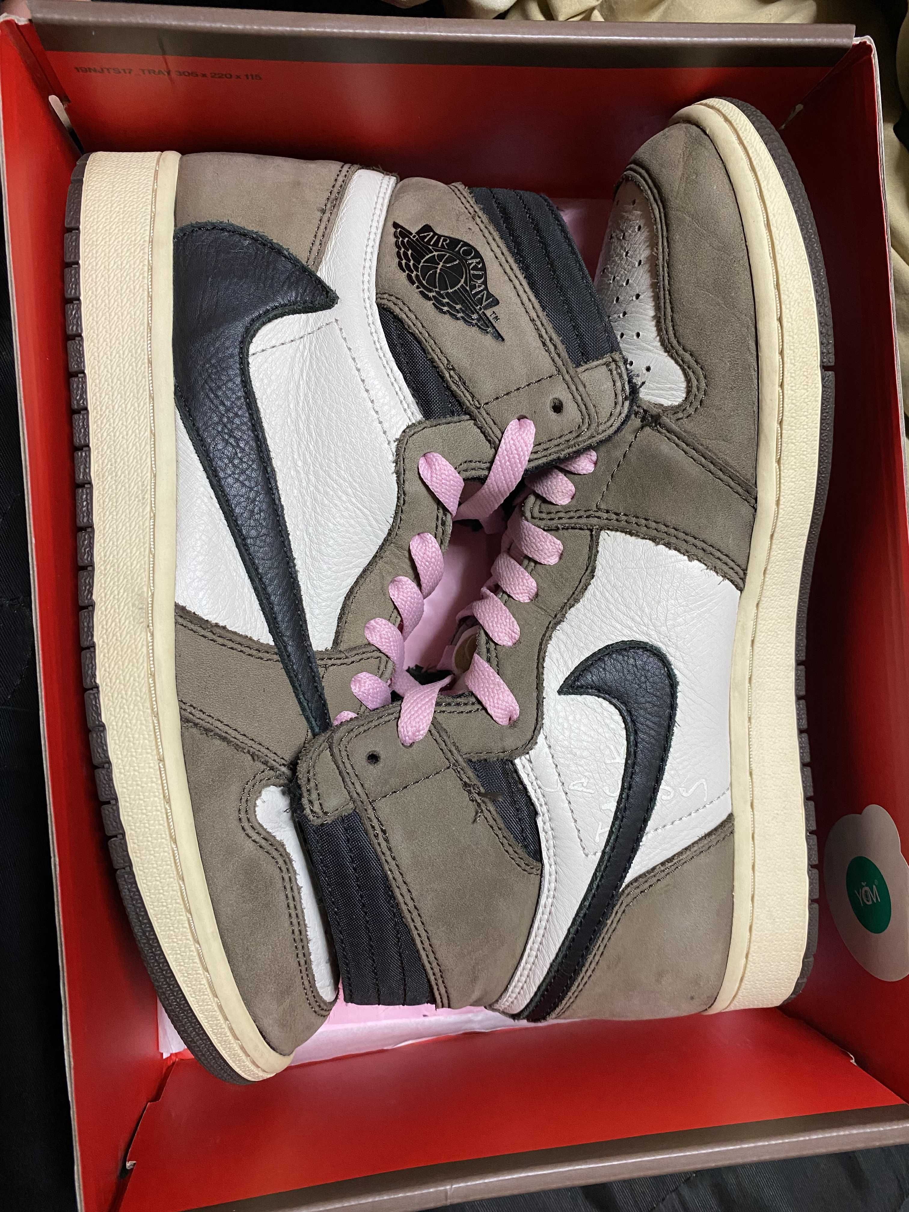 Travis Scott × Nike Air Jordan 1 Retro High OG TS SP "Sail/Dark Mocha"