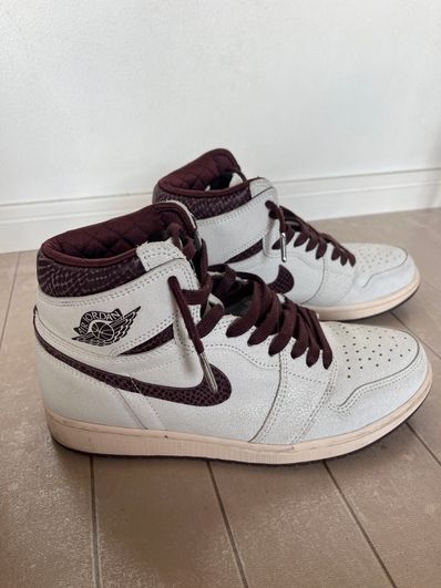 A Ma Maniere × Nike Air Jordan 1 Retro High OG "Sail and Burgundy"
