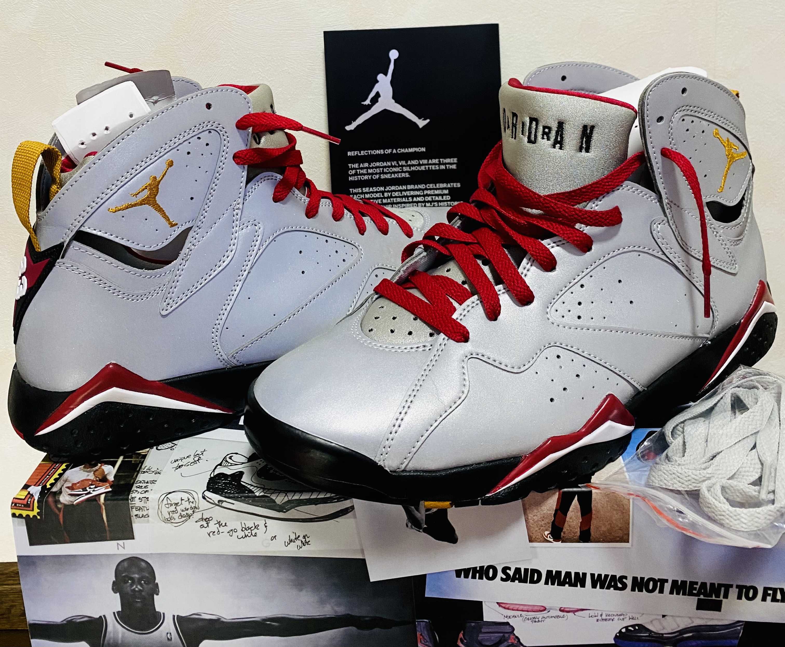 NIKE AIR JORDAN 7 REFLECTIVE CARDINAL