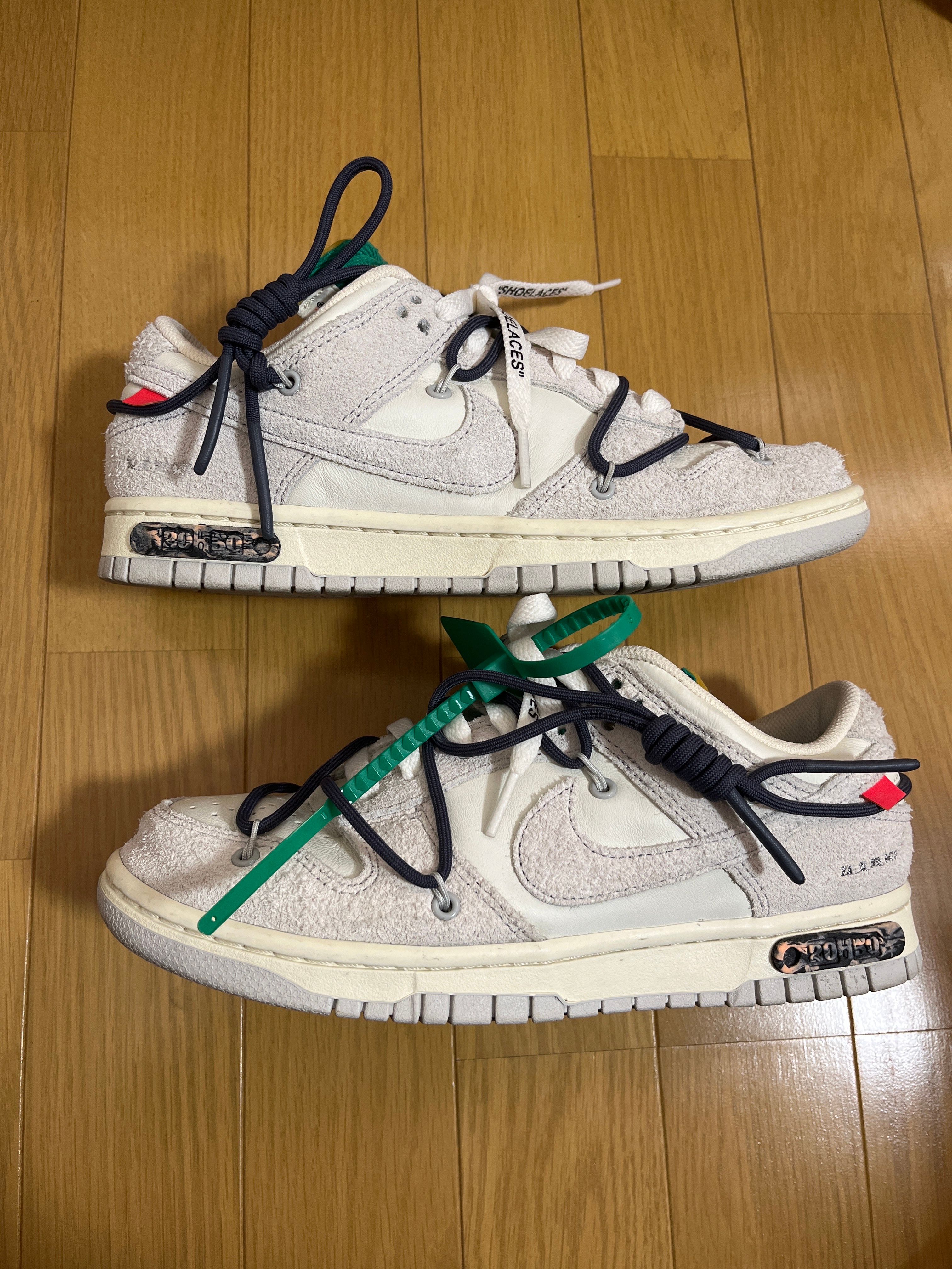 Off-White × Nike Dunk Low "Sail/Neutral Grey/Gridiron"