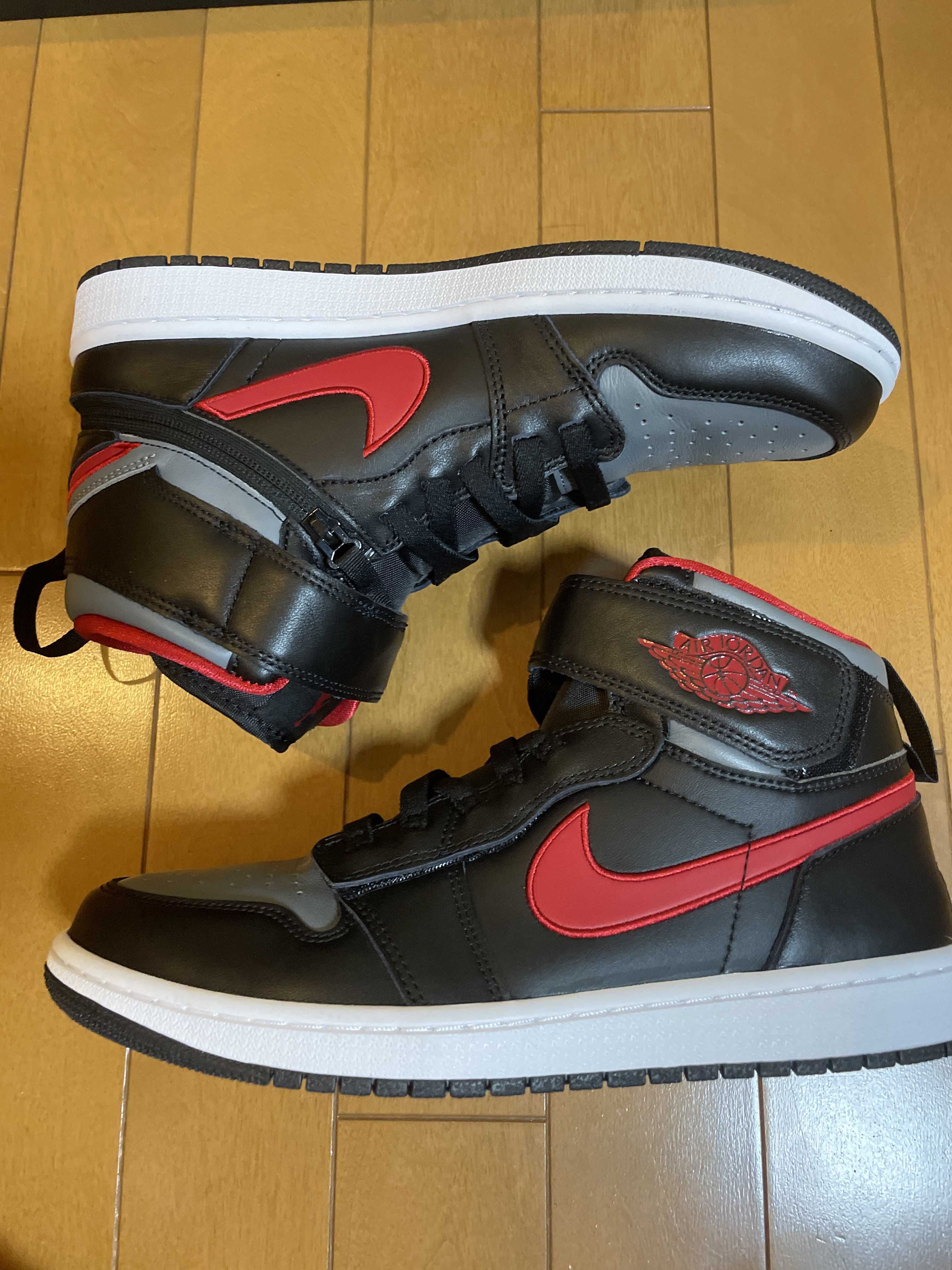 Nike Air Jordan 1 High Flyease "Black/Gym Red/Smoke Grey"