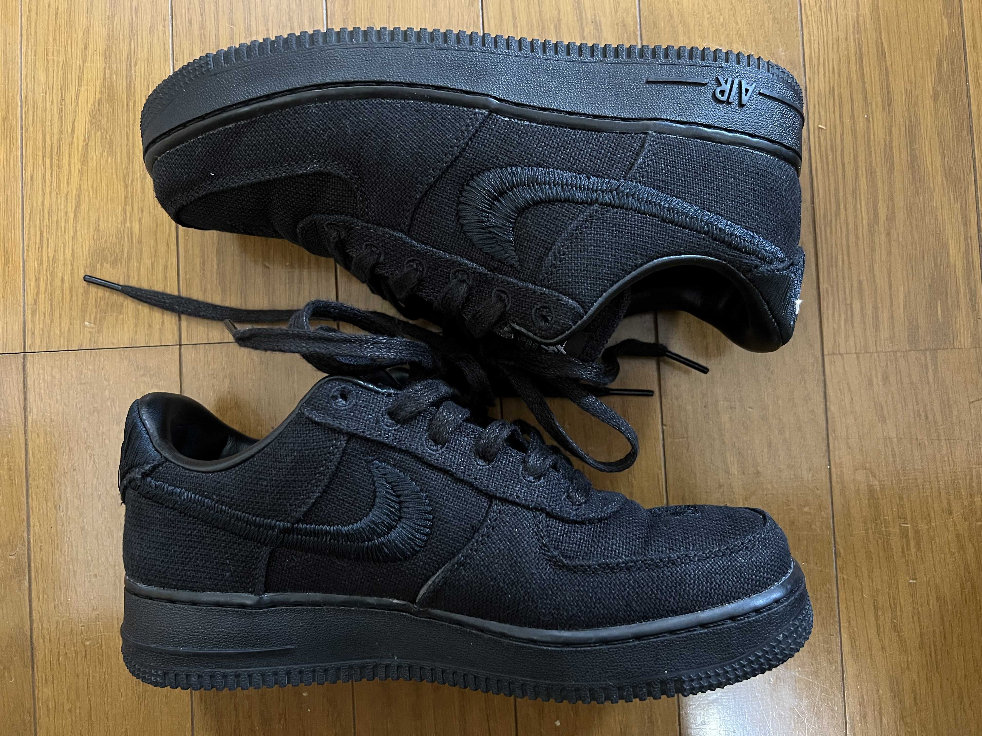 Stussy × Nike Air Force 1 Low "Triple Black"