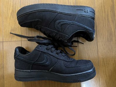 Stussy × Nike Air Force 1 Low "Triple Black"