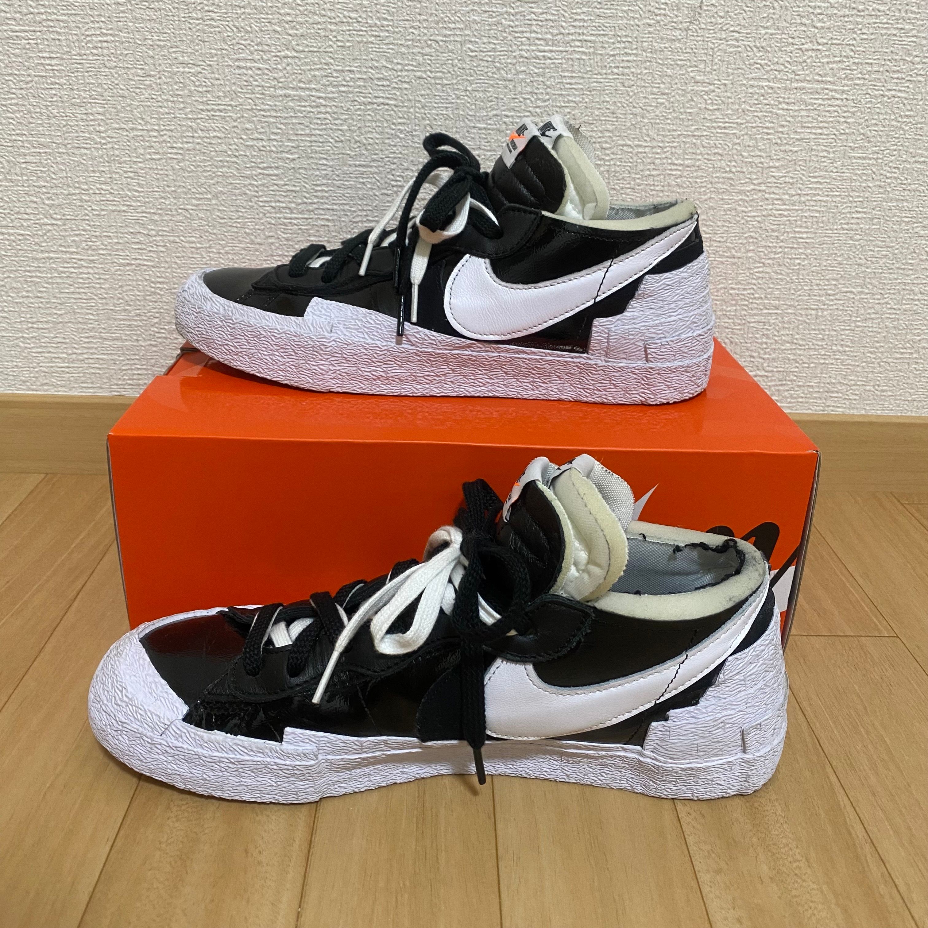 sacai × Nike Blazer Low "Black Patent Leather"
