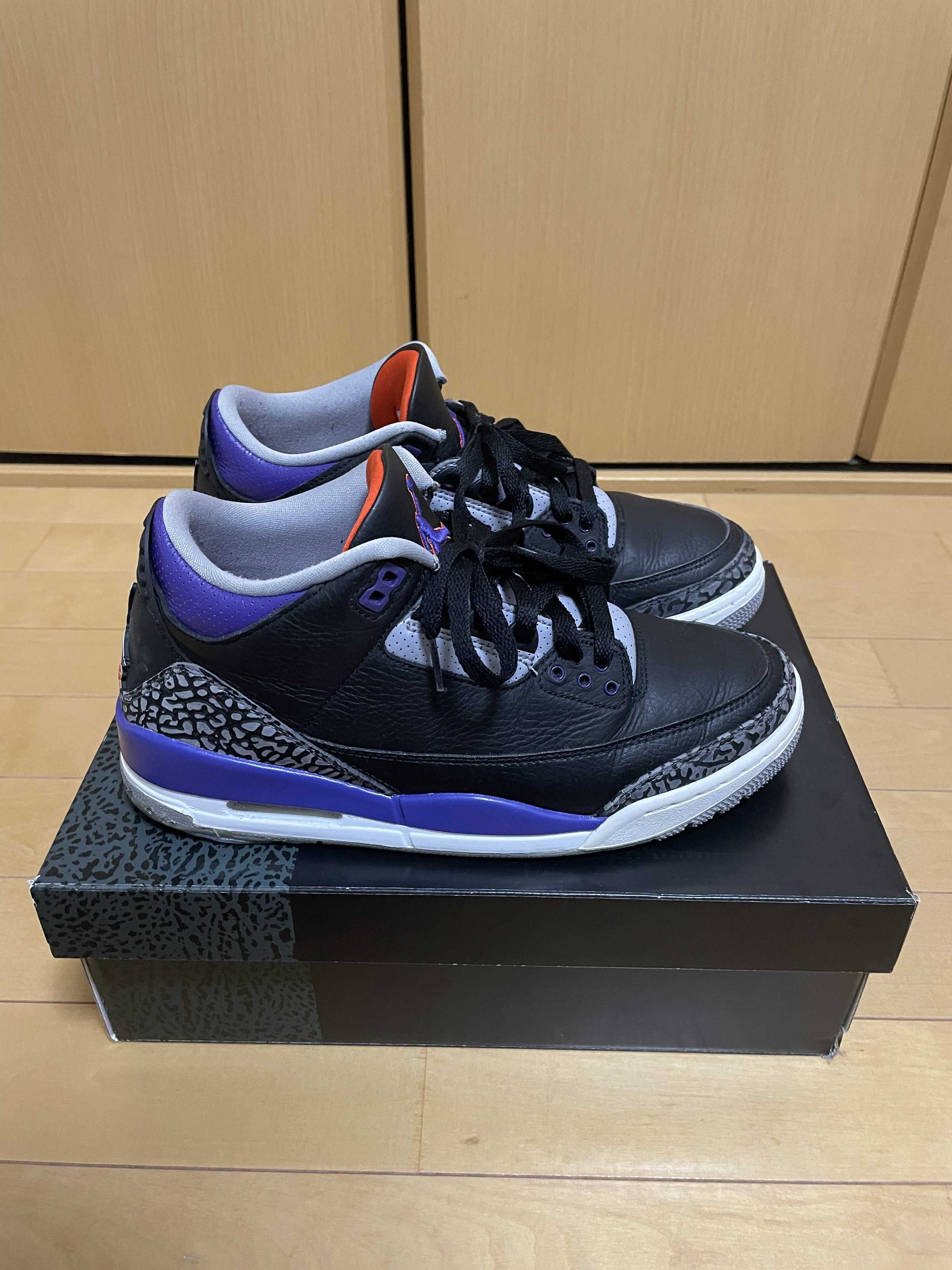 Nike Air Jordan 3 Retro "Black/Court Purple"