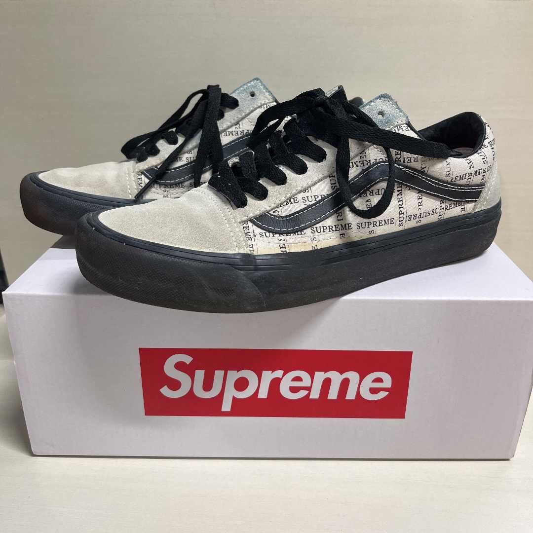Supreme × Vans Old Skool "White"