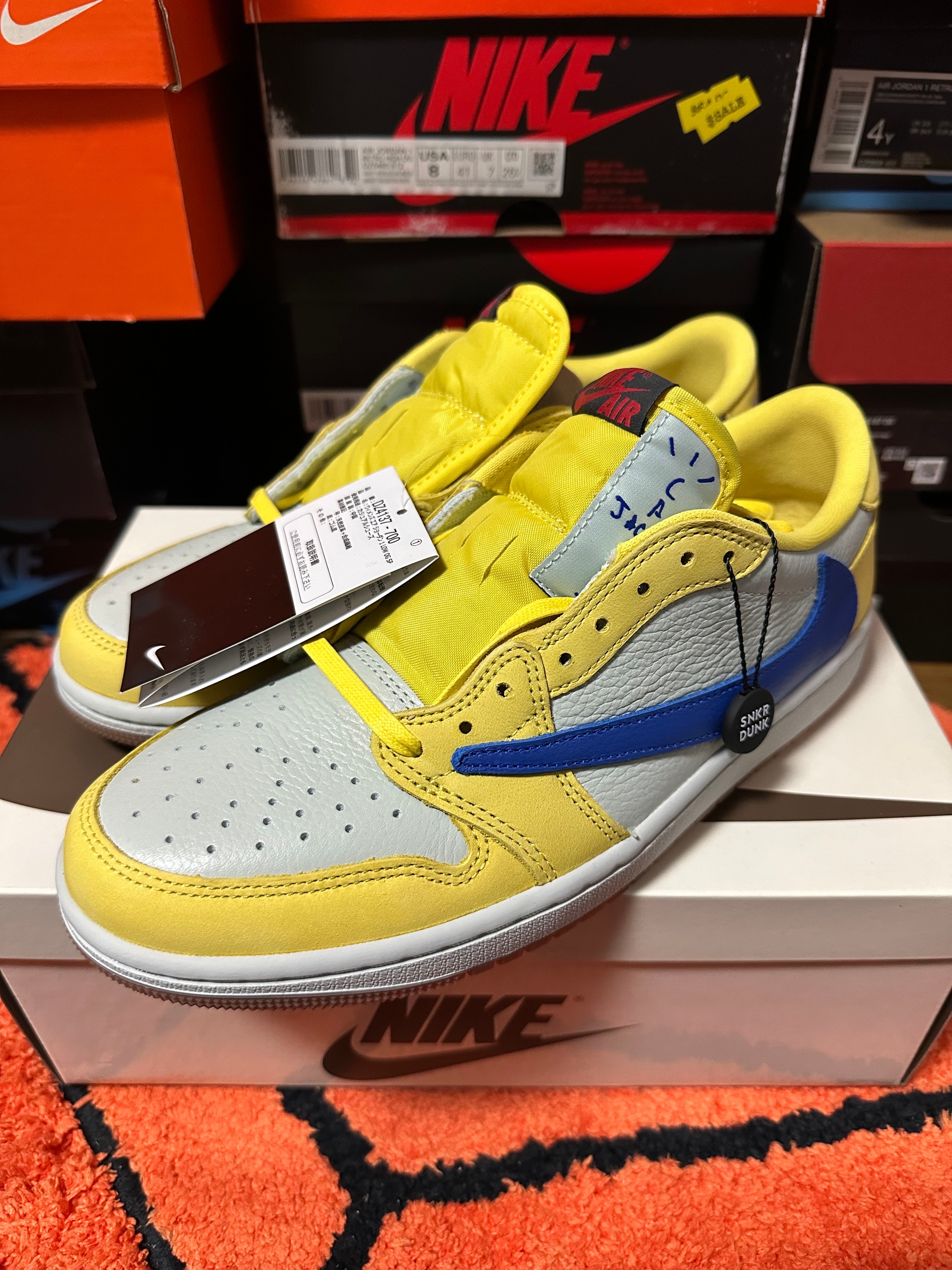 トラヴィススコット × ナイキ ウィメンズ エアジョーダン1 レトロ ロー