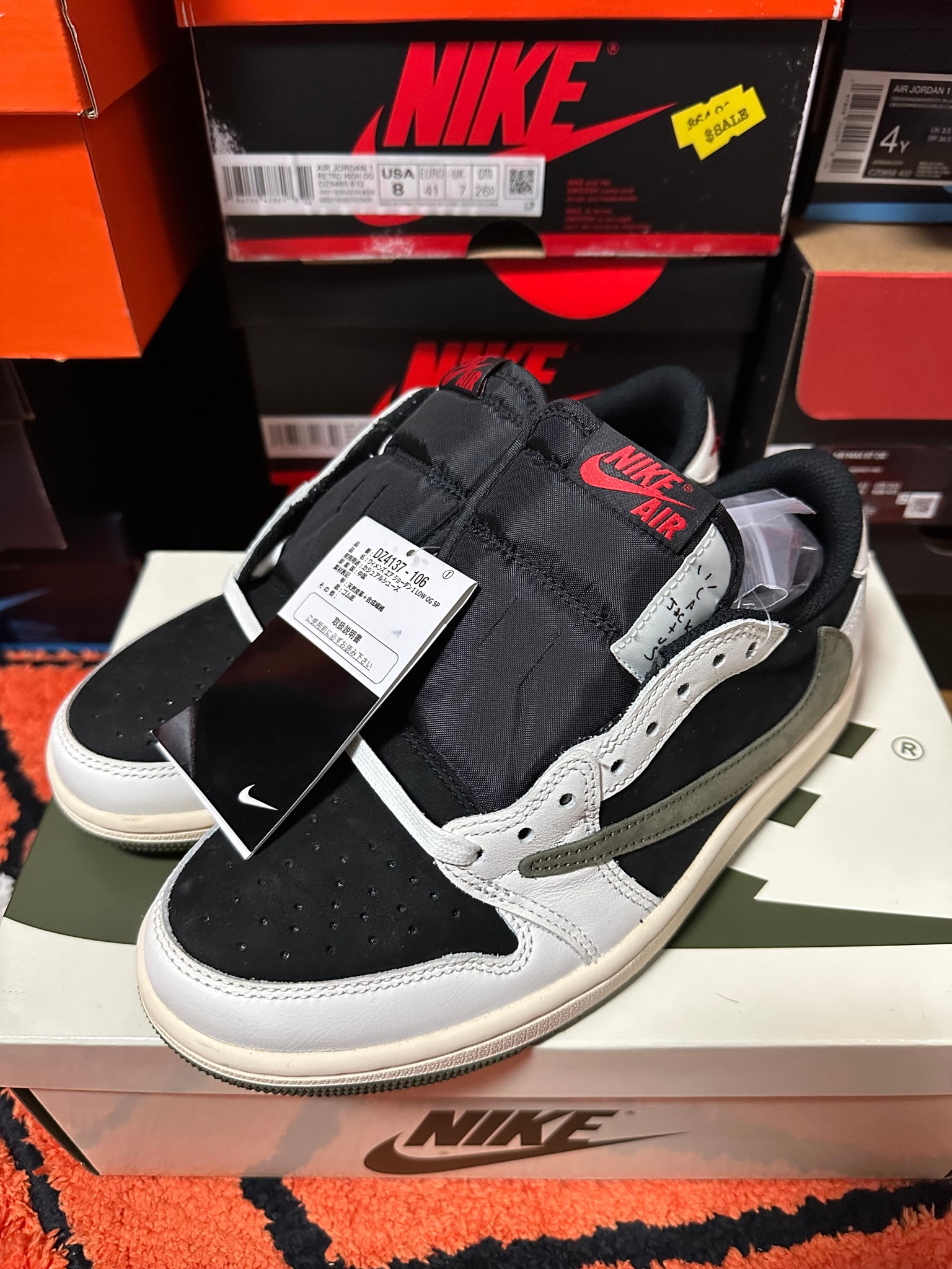 Travis Scott × Nike Women's Air Jordan 1 Low OG "Medium Olive"