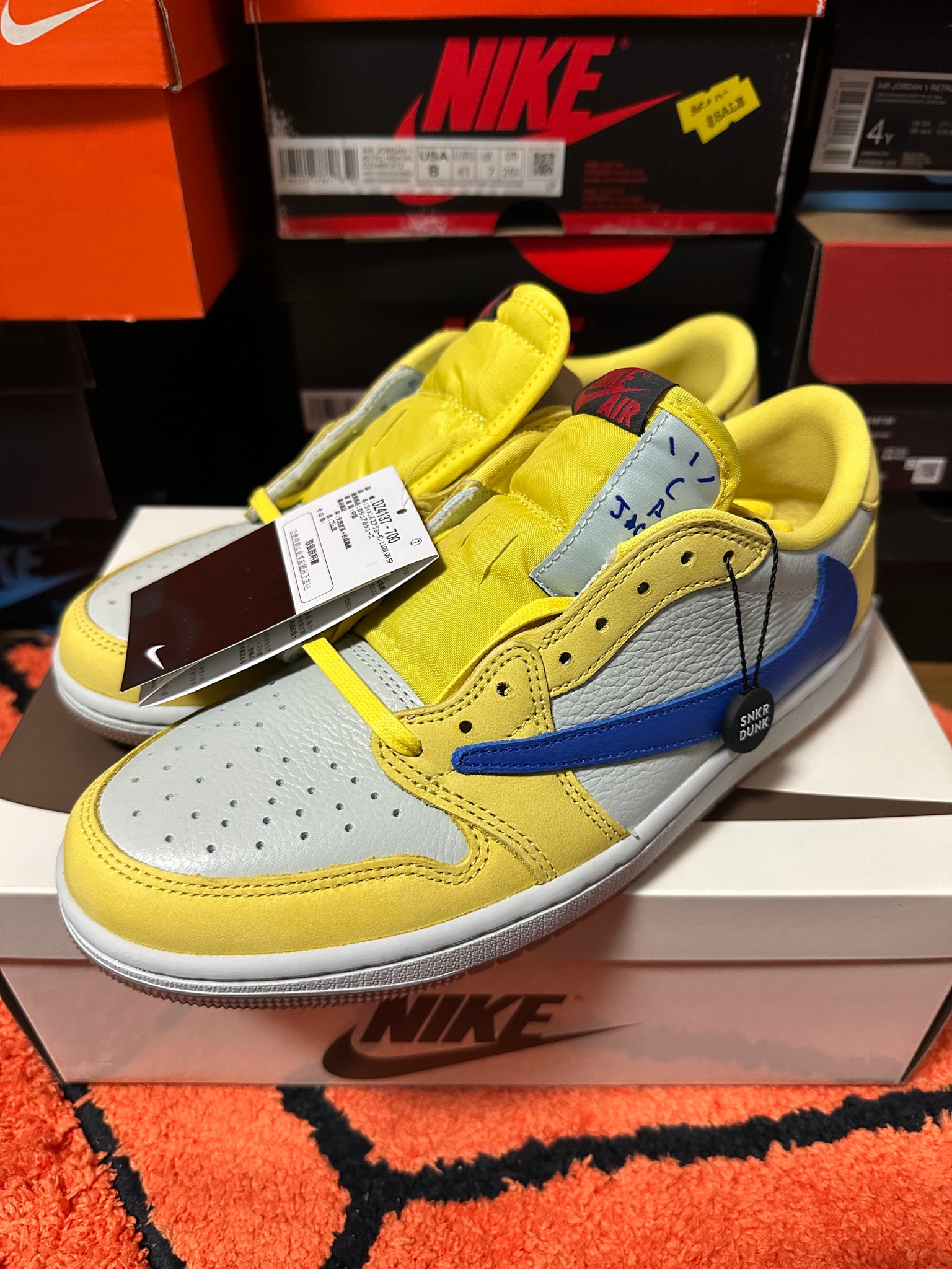 Travis Scott × Nike Women's Air Jordan 1 Retro Low OG "Canary"