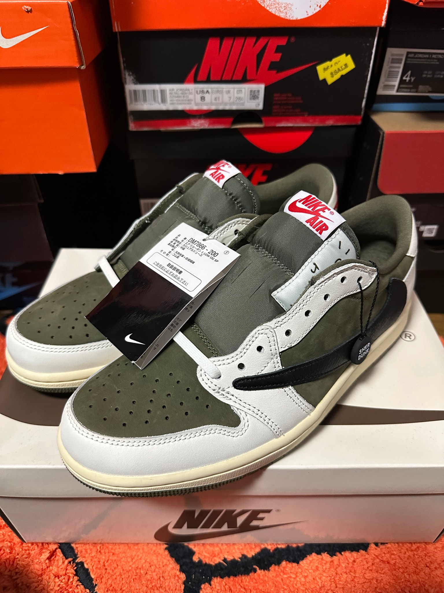 Travis Scott × Nike Air Jordan 1 Low OG SP "Reverse Olive"