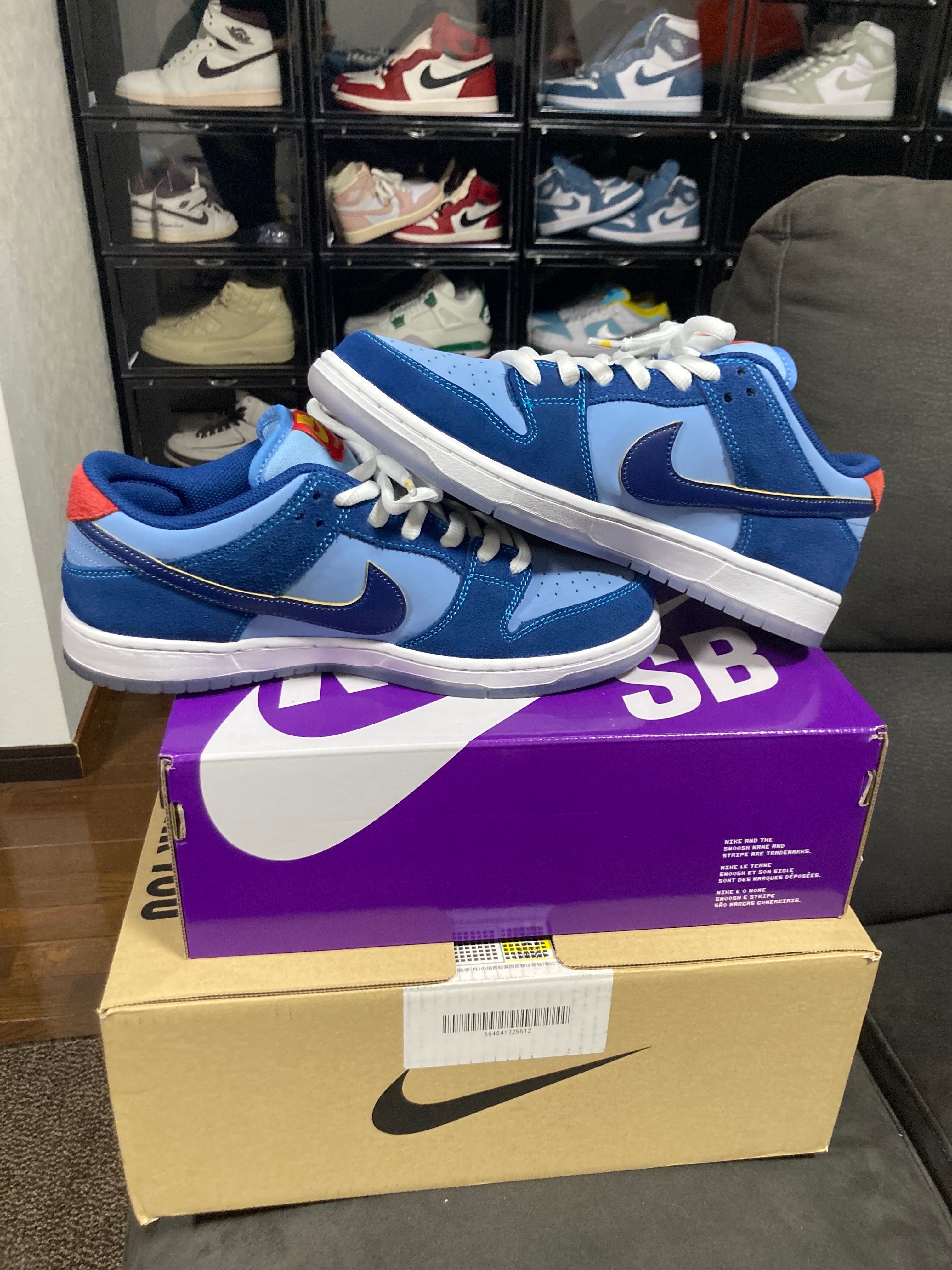 Why So Sad? × Nike SB Dunk Low "Coastal Blue/Speed Yellow-University Red"