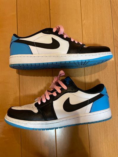 Nike Air Jordan 1 Low OG "Black and Dark Powder Blue/UNC"