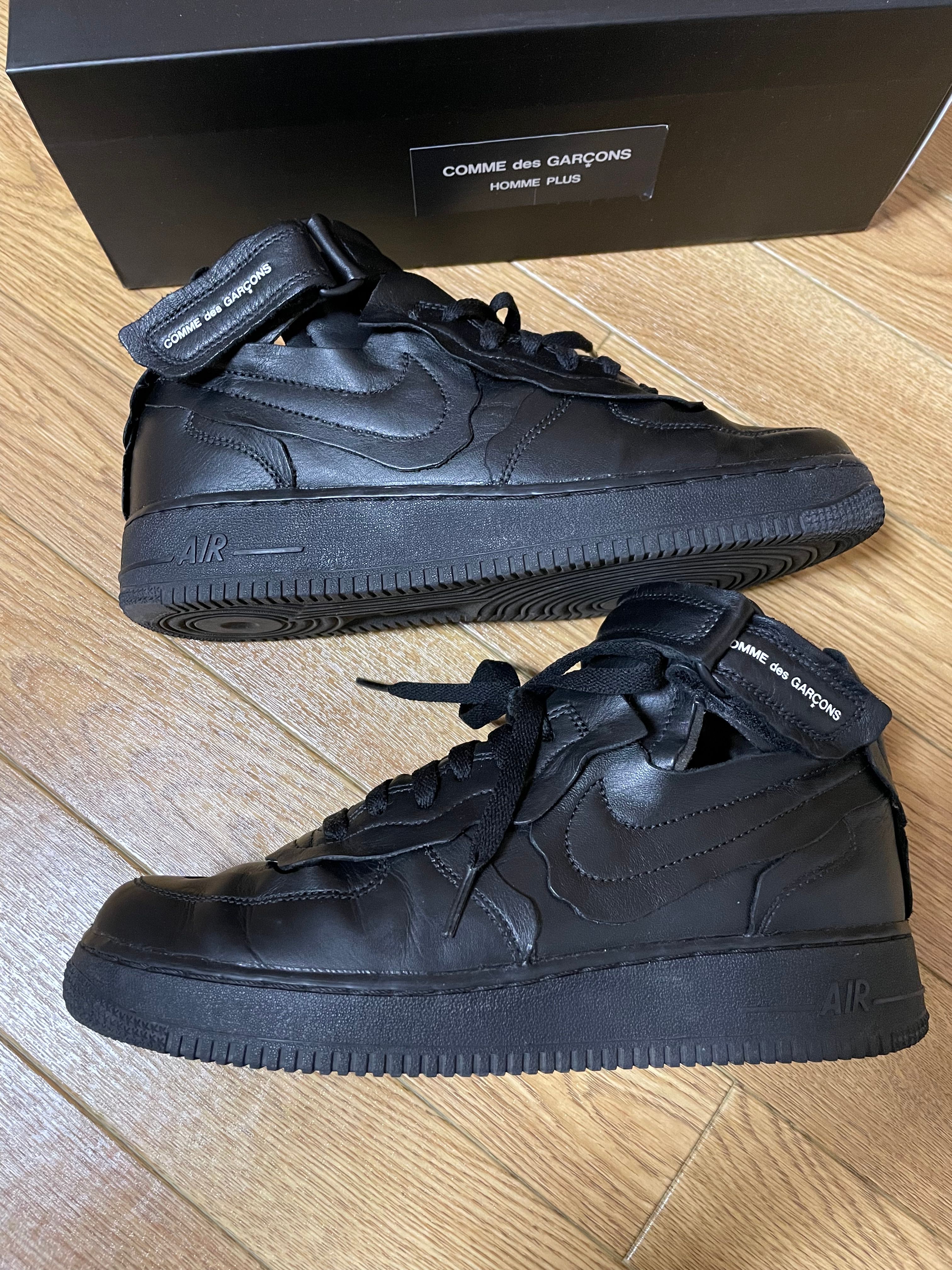 COMME des GARCONS × NIKE AIR FORCE 1 MID "BLACK"