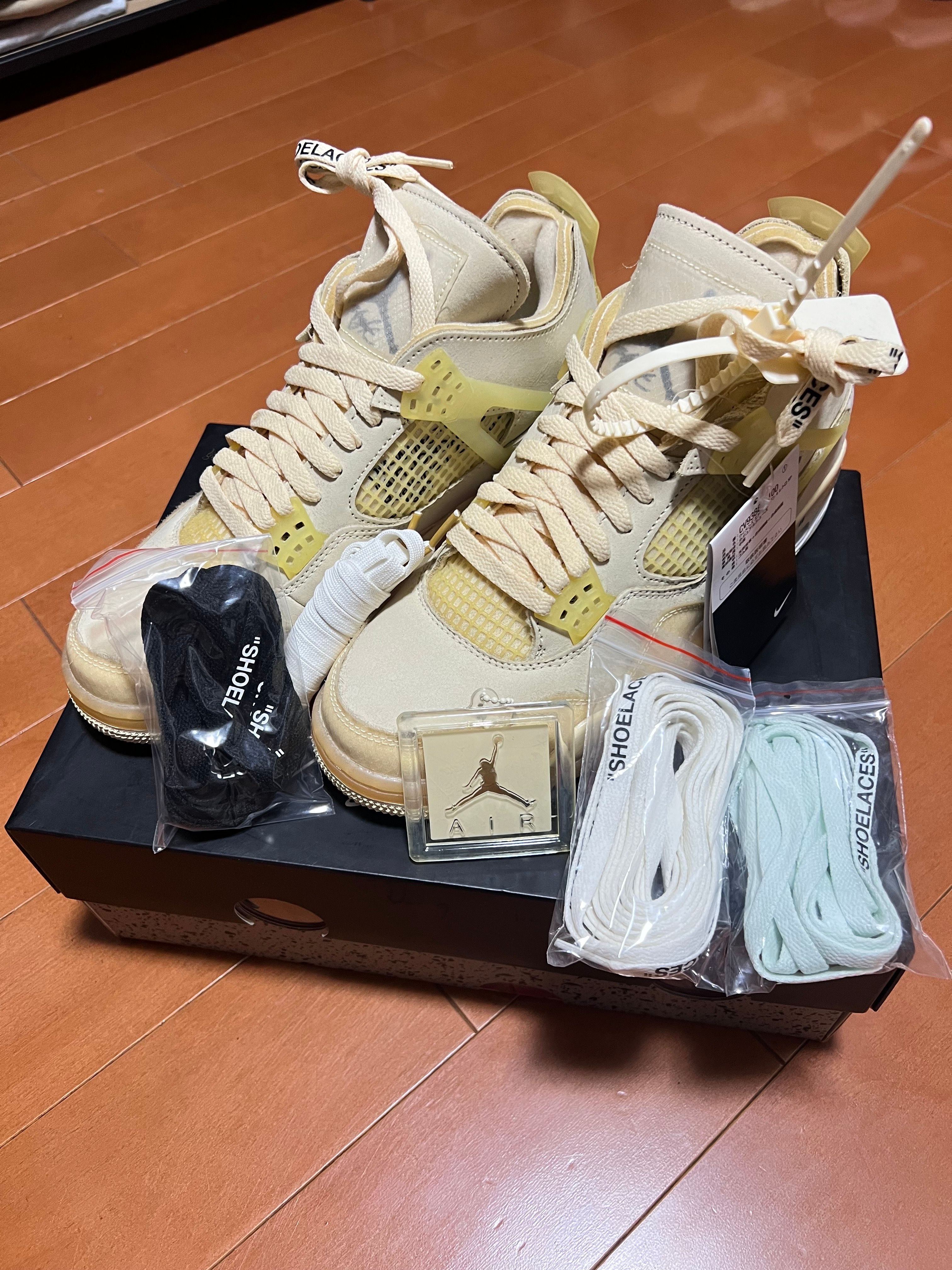 Off-White × Nike Women's Air Jordan 4 SP "Sail"
