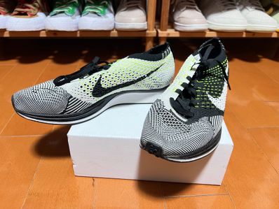 Nike Flyknit Racer "Black White Volt"