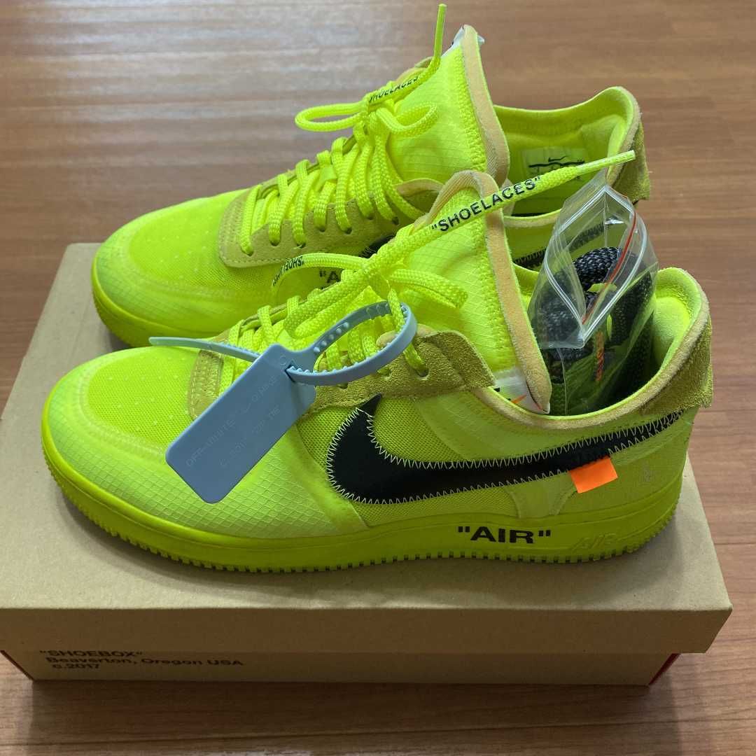Off-White × Nike Air Force 1 Low "Volt"